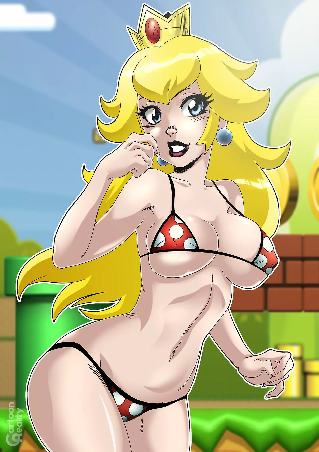 Nude Princess with peach-like booty [Mario] (Cartoon Reality) posted by SerzhSmith