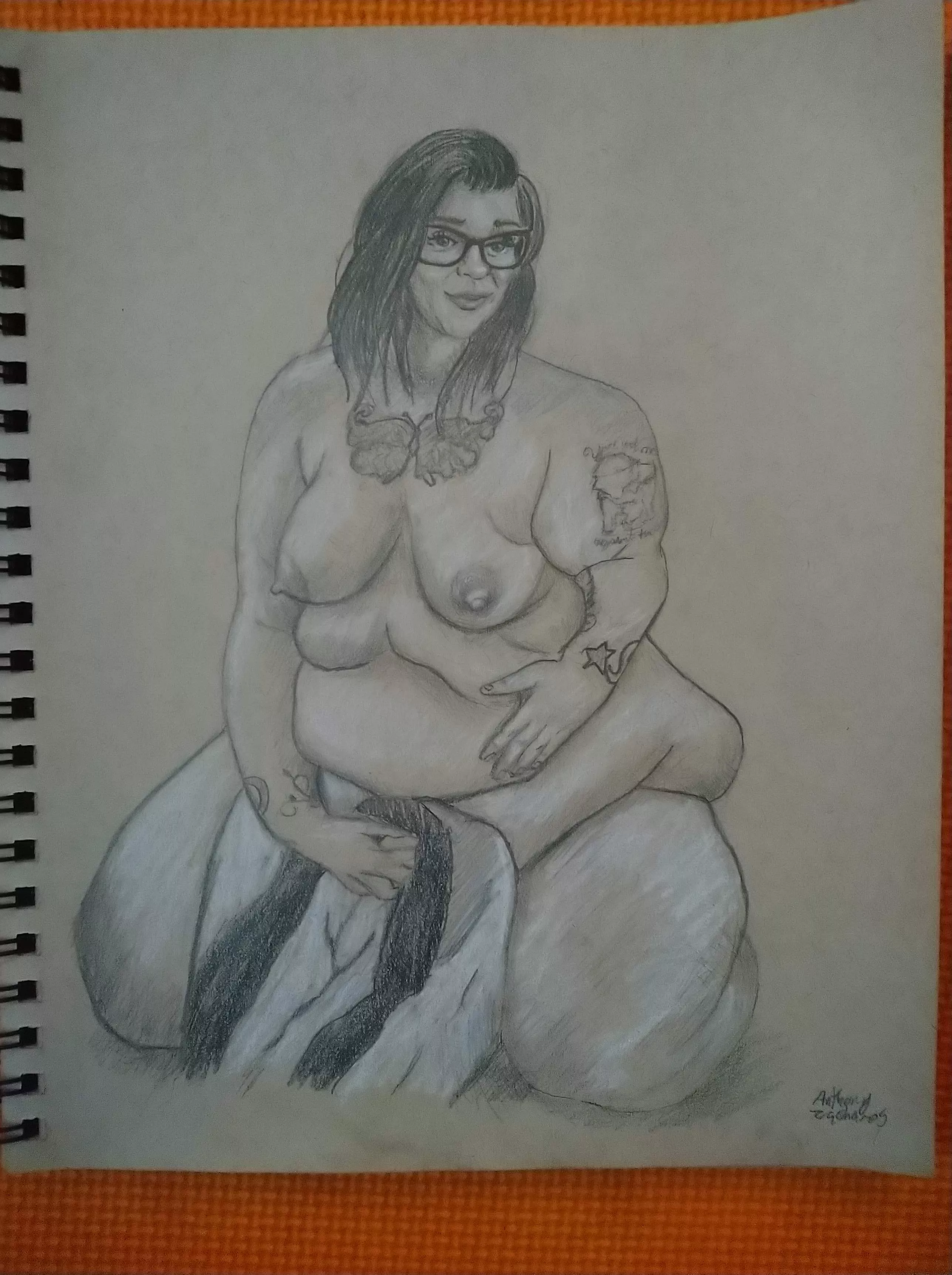 Nude sketch posted by Art_By_Ant89