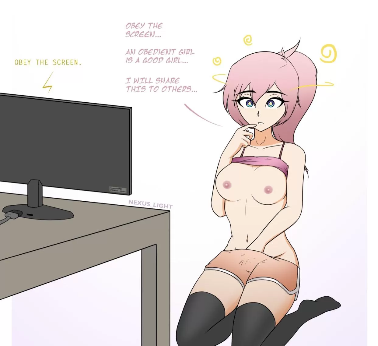 Obey The Screen~ (Nexus_Light) posted by Random-Guys1