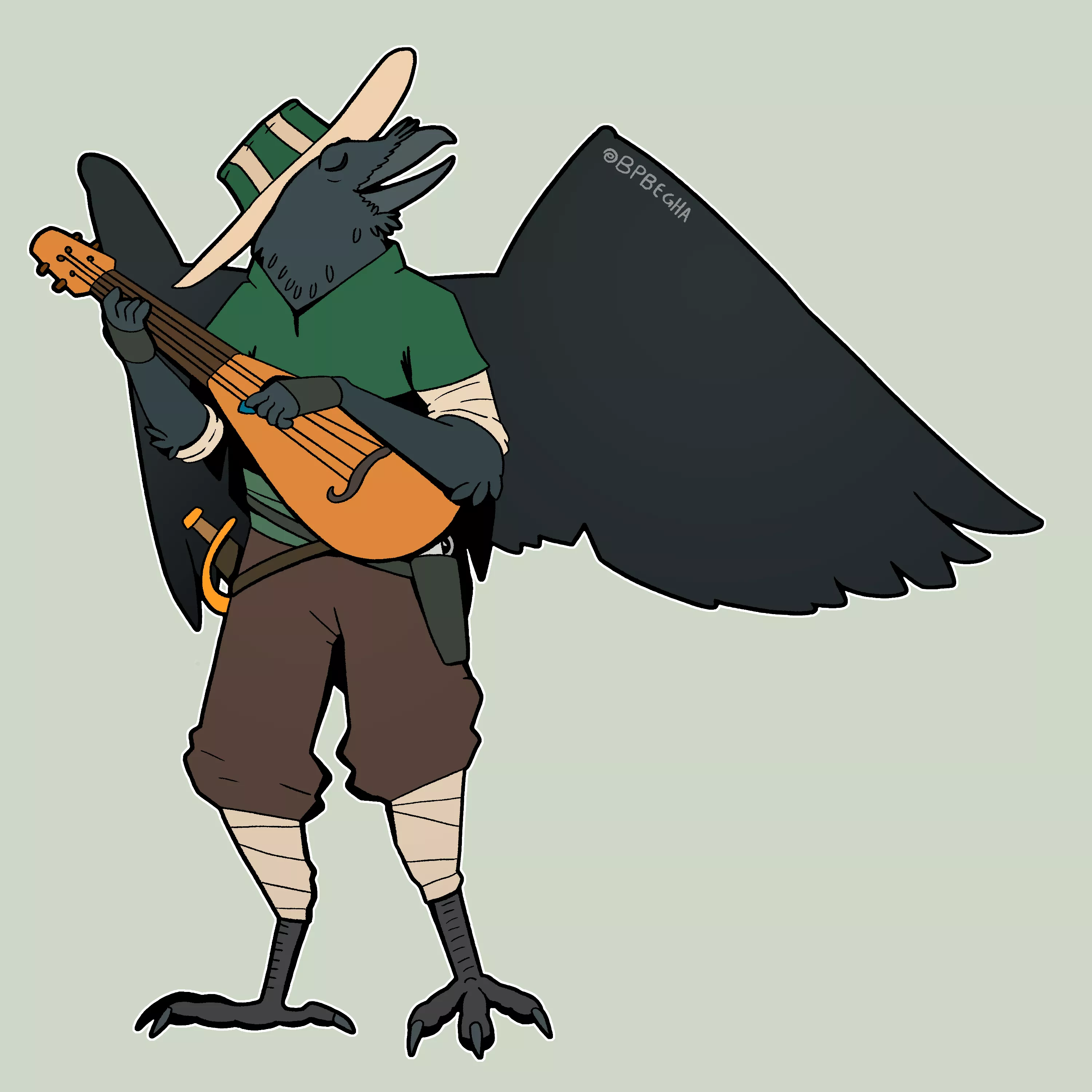 [OC] Avian bard. posted by Bpbegha