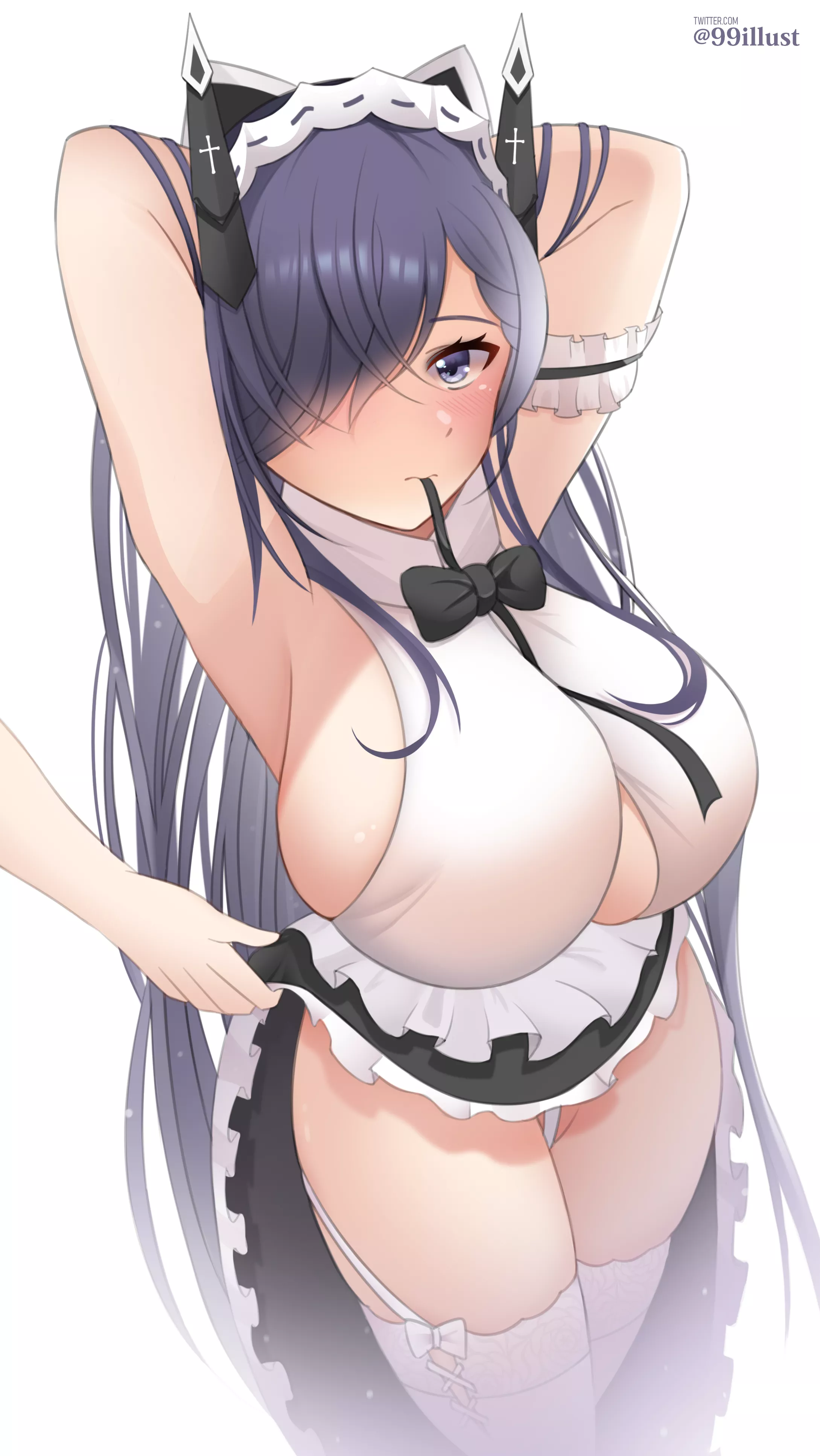 [OC] Busty maid ready to serve you posted by bdhentai