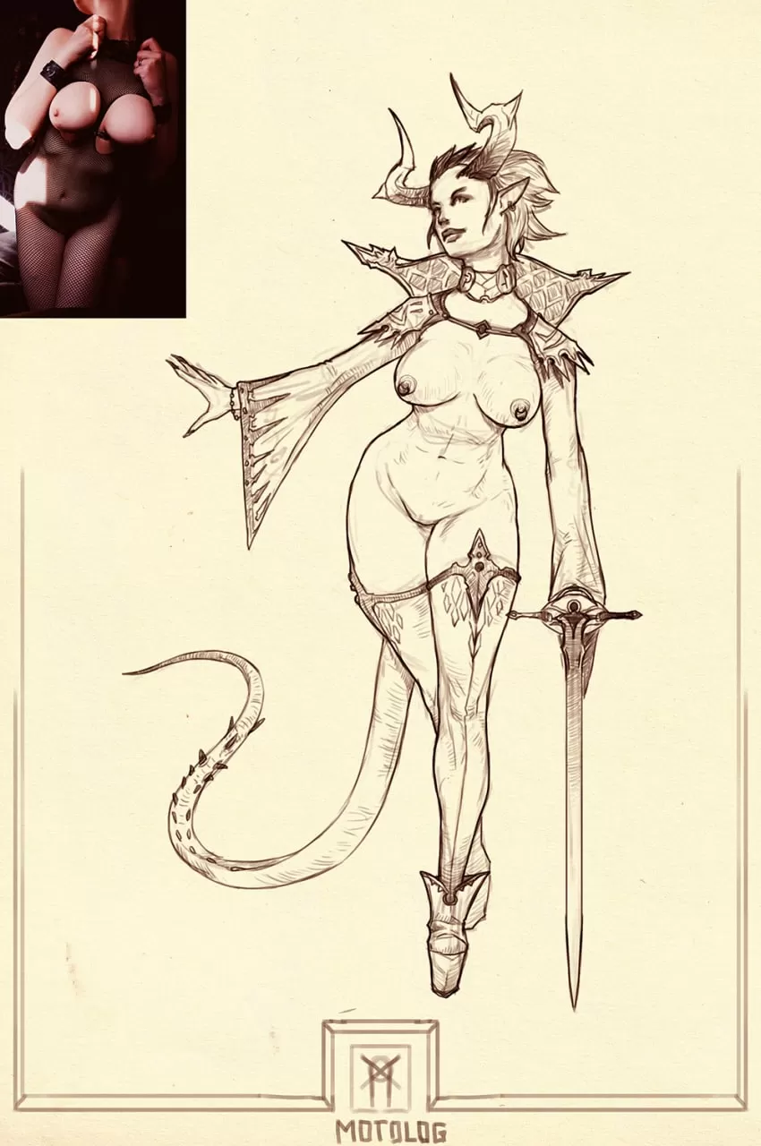 [OC] demon lady posted by Njarla