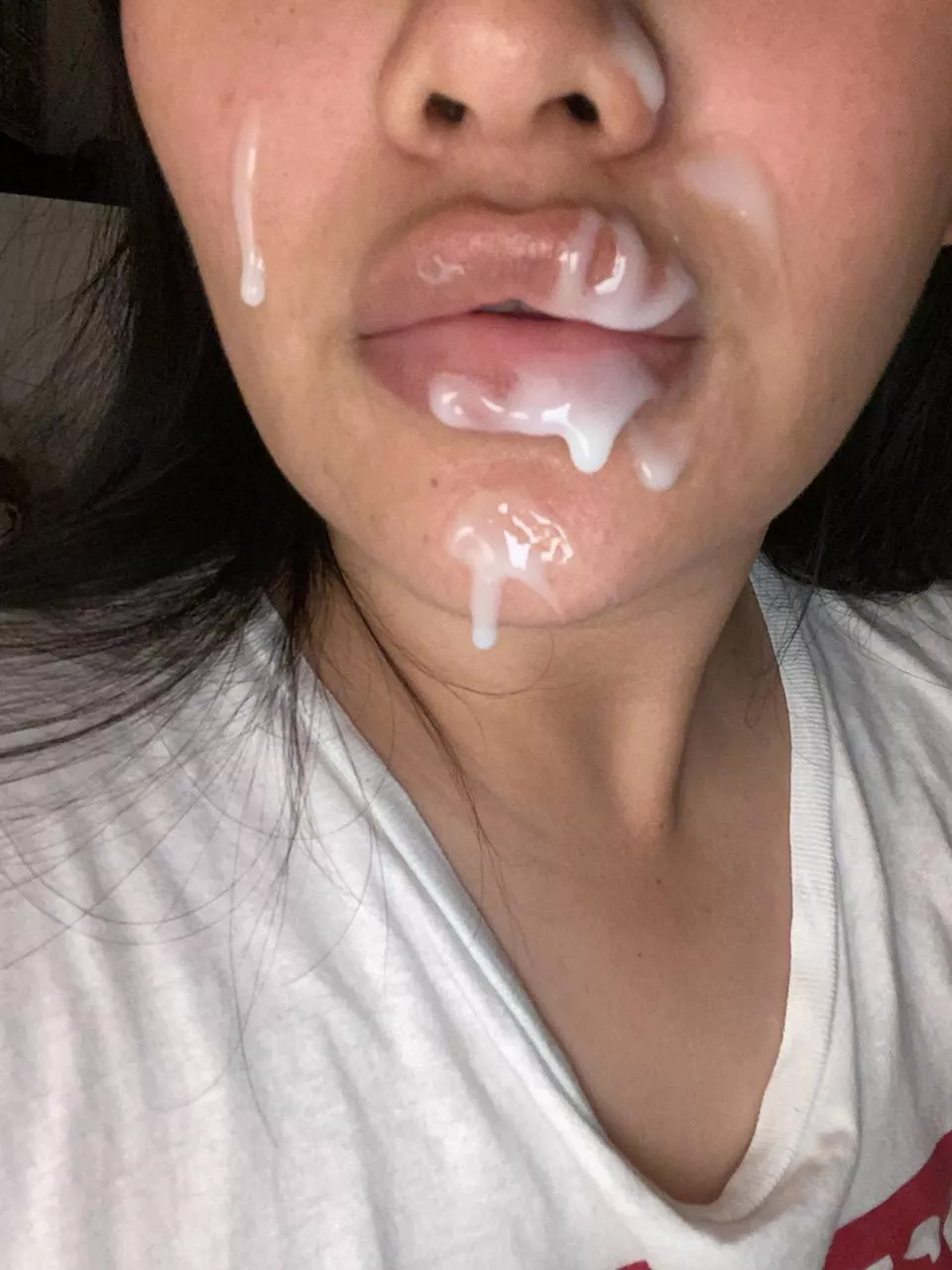 [oc] everyone loves seeing cum on some dick sucking lips posted by thathornycouple95