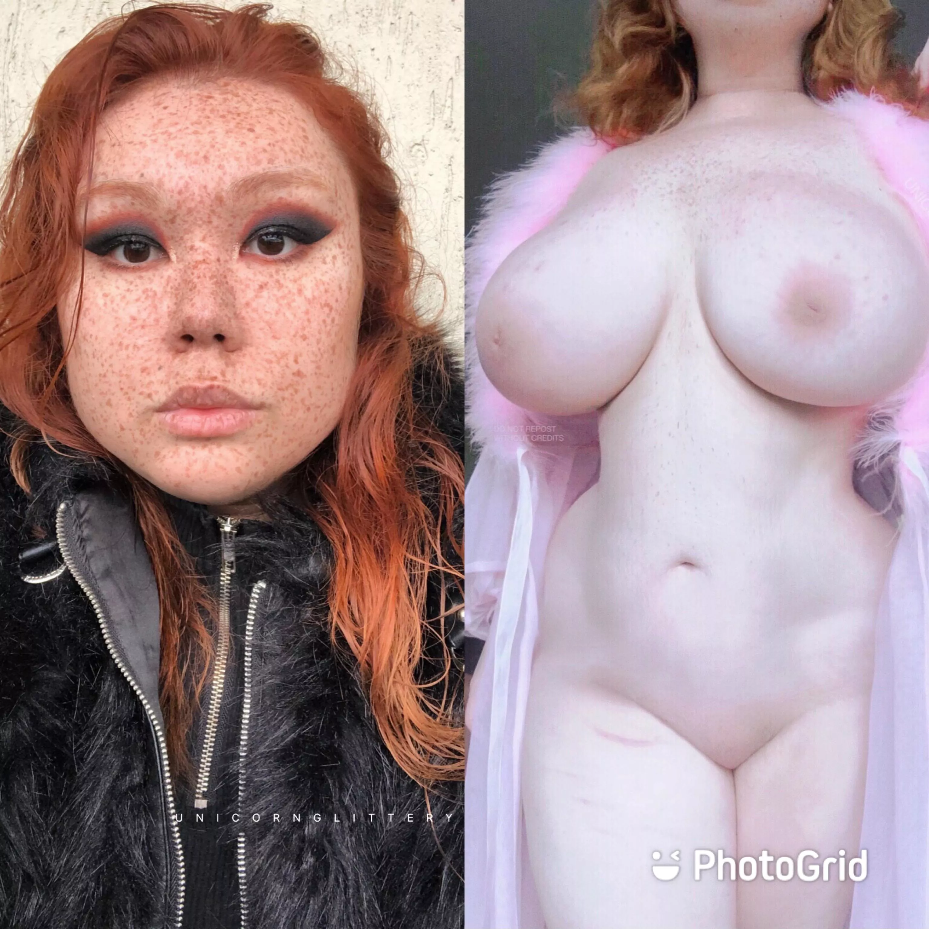 [OC] face vs body ! I’m Asian Ginger, please excuse my tired face!😅 posted by Unicornglitteryblood