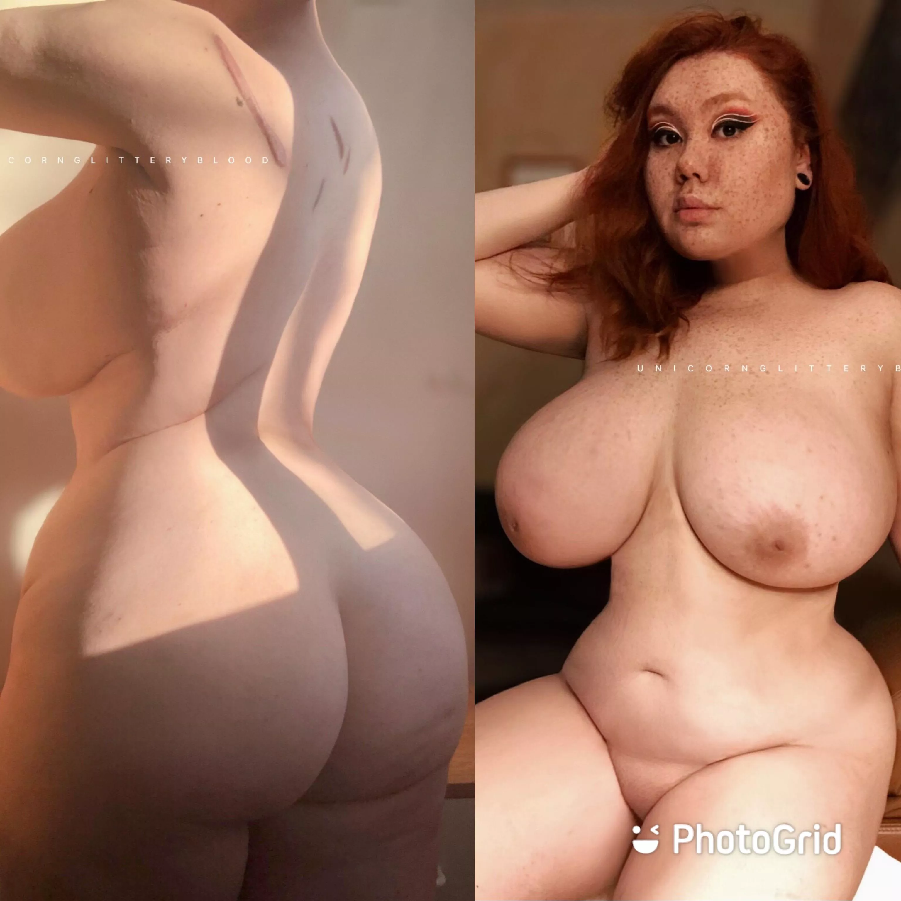 [OC] huge boobs or huge booty, which one do you prefer? posted by Unicornglitteryblood