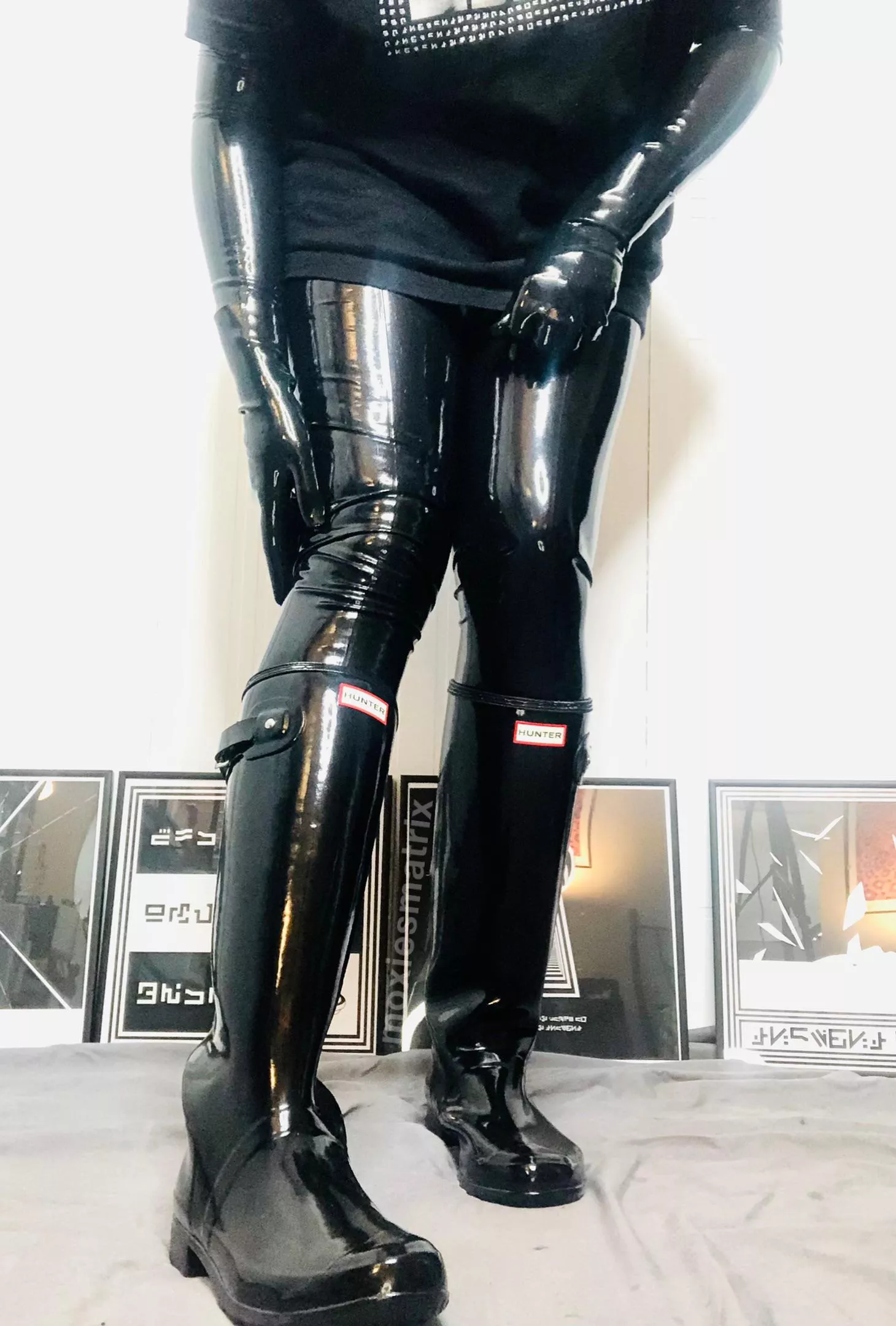 (oc) I recently discovered a love for rubber boots 🖤 any other fans? I look forward to getting these dirty~ posted by moxiesmatrix