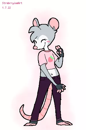 [OC] Jammy the Possum! :D posted by StrwbrryJamArt