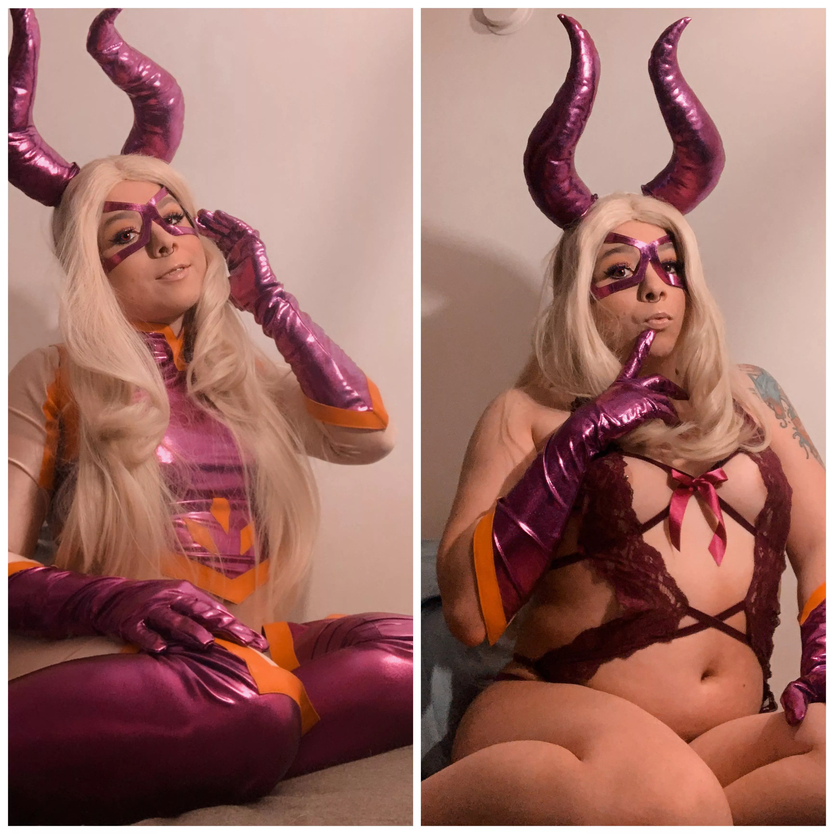 [oc] Mt. Lady cosplay on/off by Sparky_Chu posted by Sparky_chu