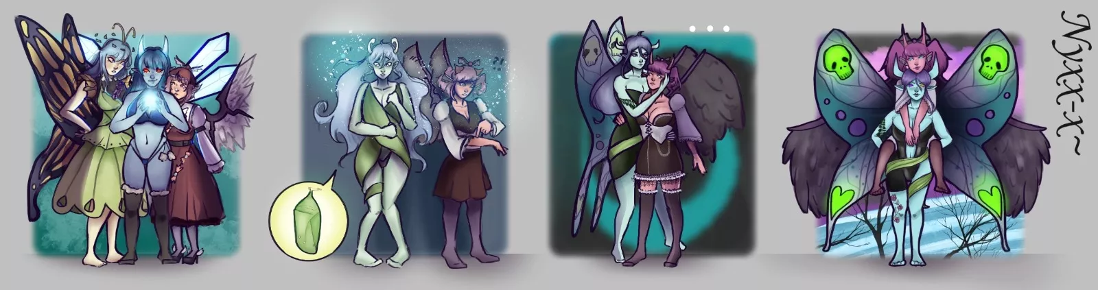 [OC] Mystia and Eternity to Succubus! [Touhou Project] (FTF, Double TF, Monster Girl, Body Modification, Mind Change, Hypno, Succubus) by me (Commission) posted by Nyxx-x