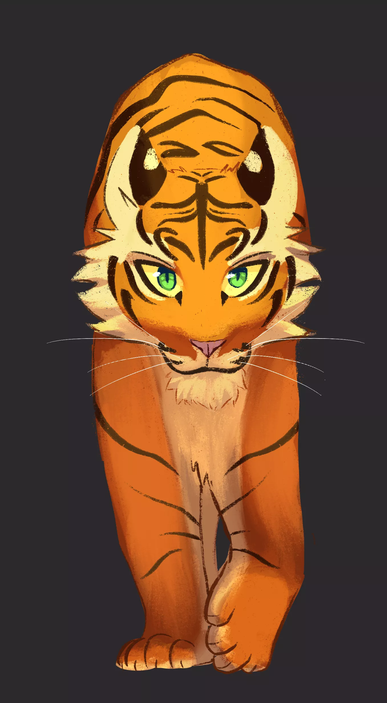 (OC) Tiger painting posted by SnowcapMt-