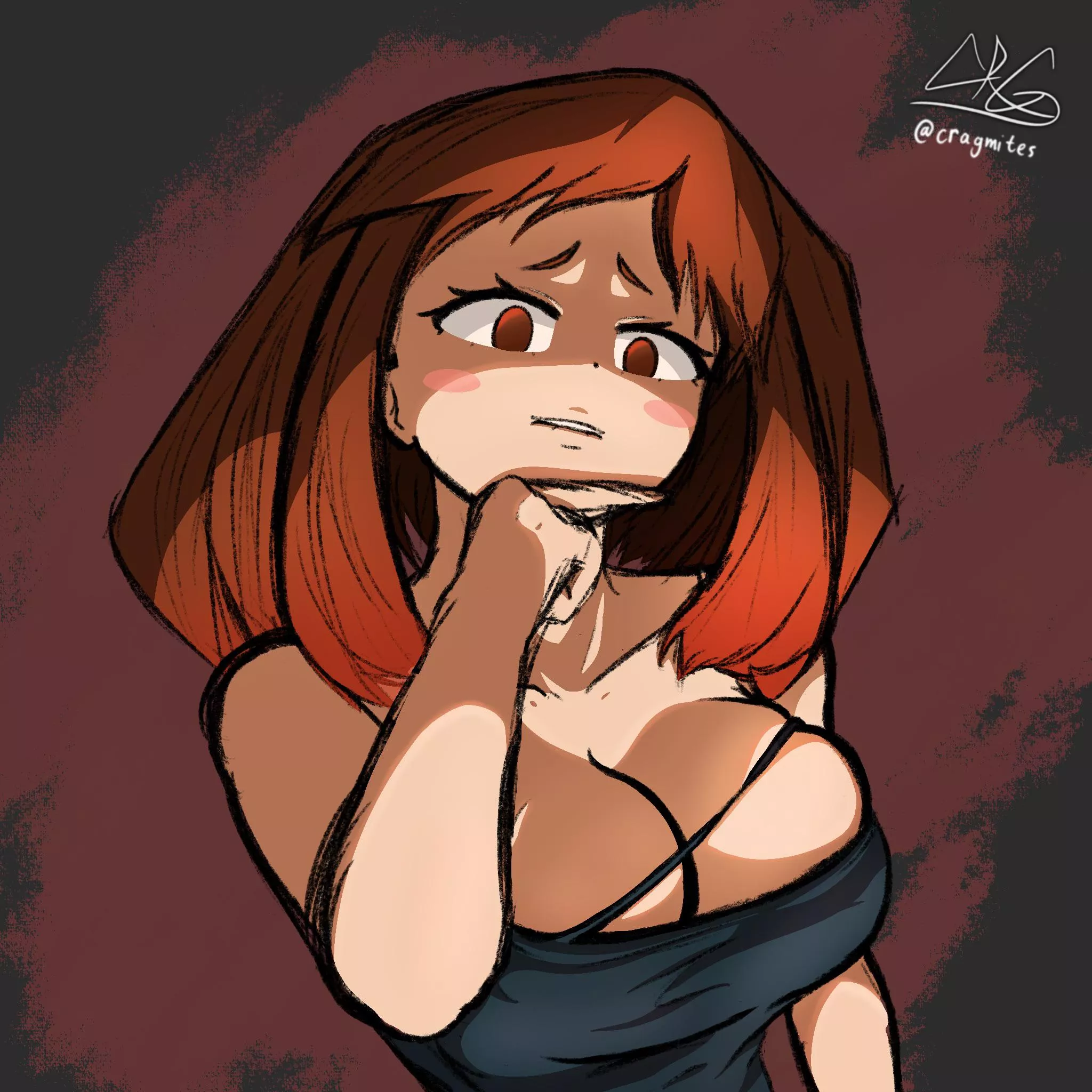 ochako by @cragmites on twitter (me) posted by Cragmites