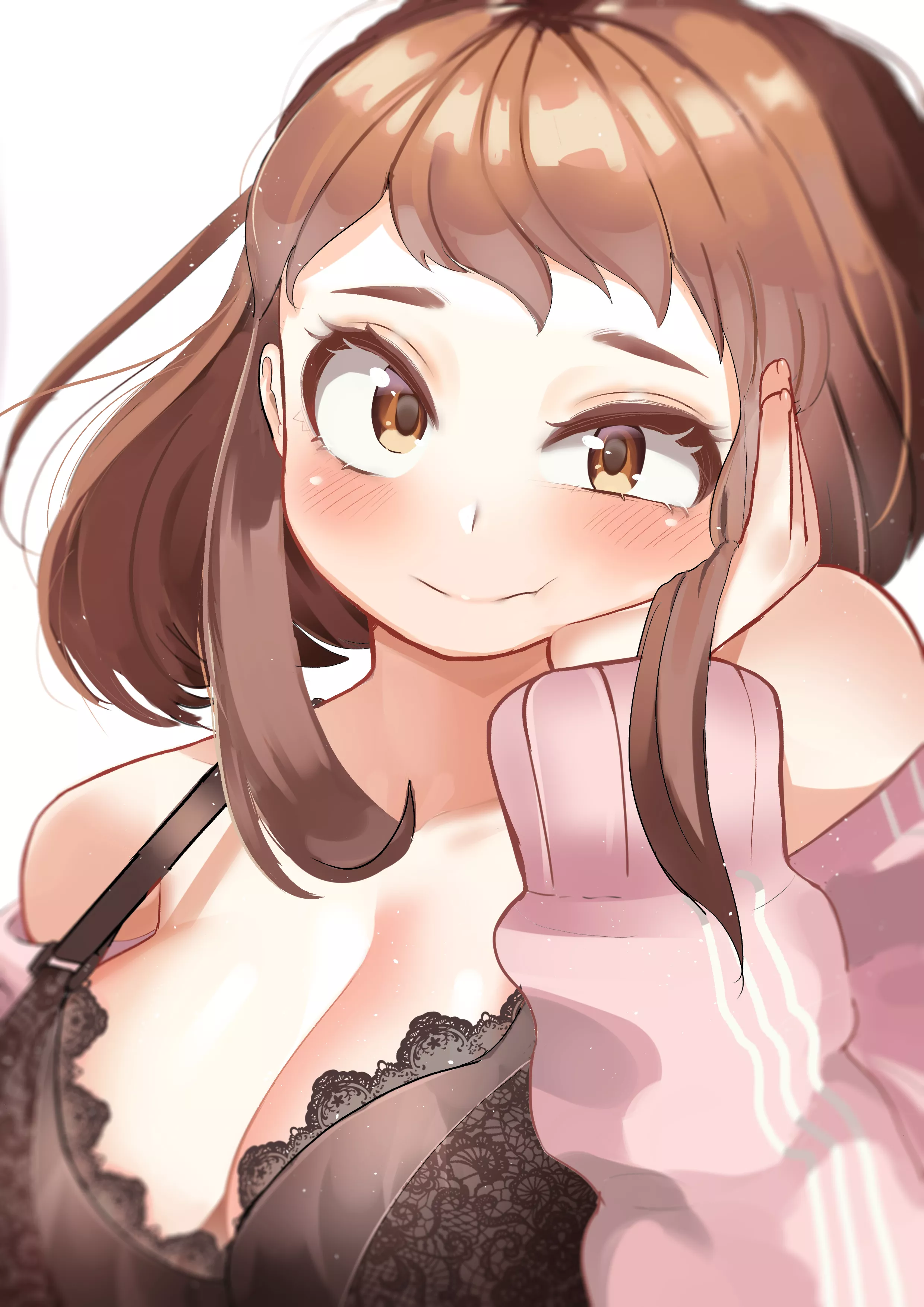 Ochako in a lace bra [zd / @zx623723] posted by AnotherHellCheese