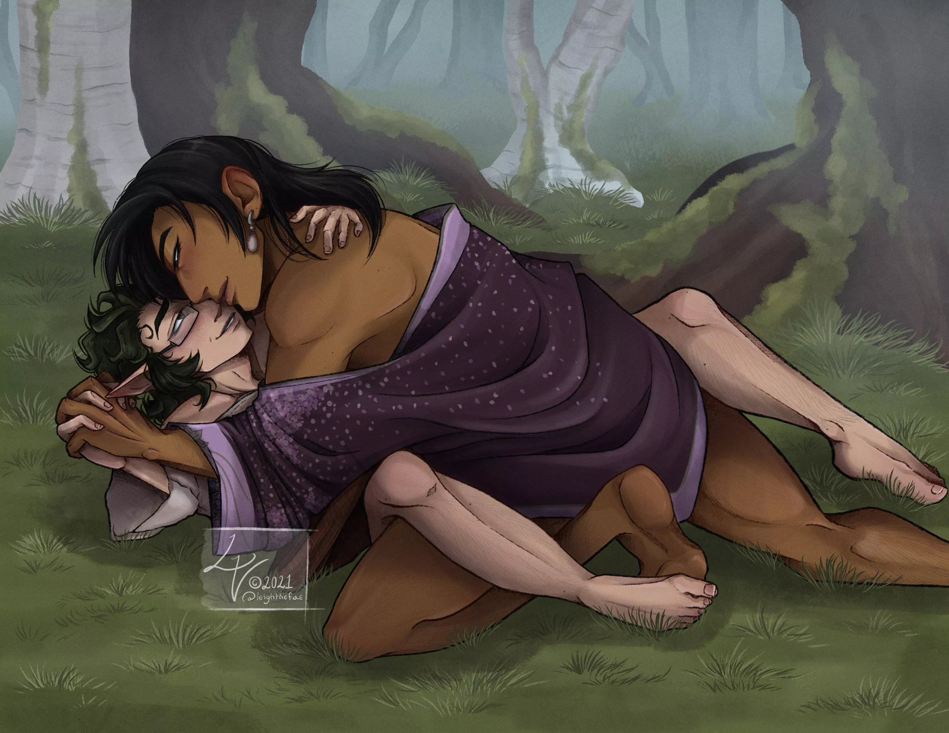 [OCs] Moment in the Wood posted by GoblinFaeLevi