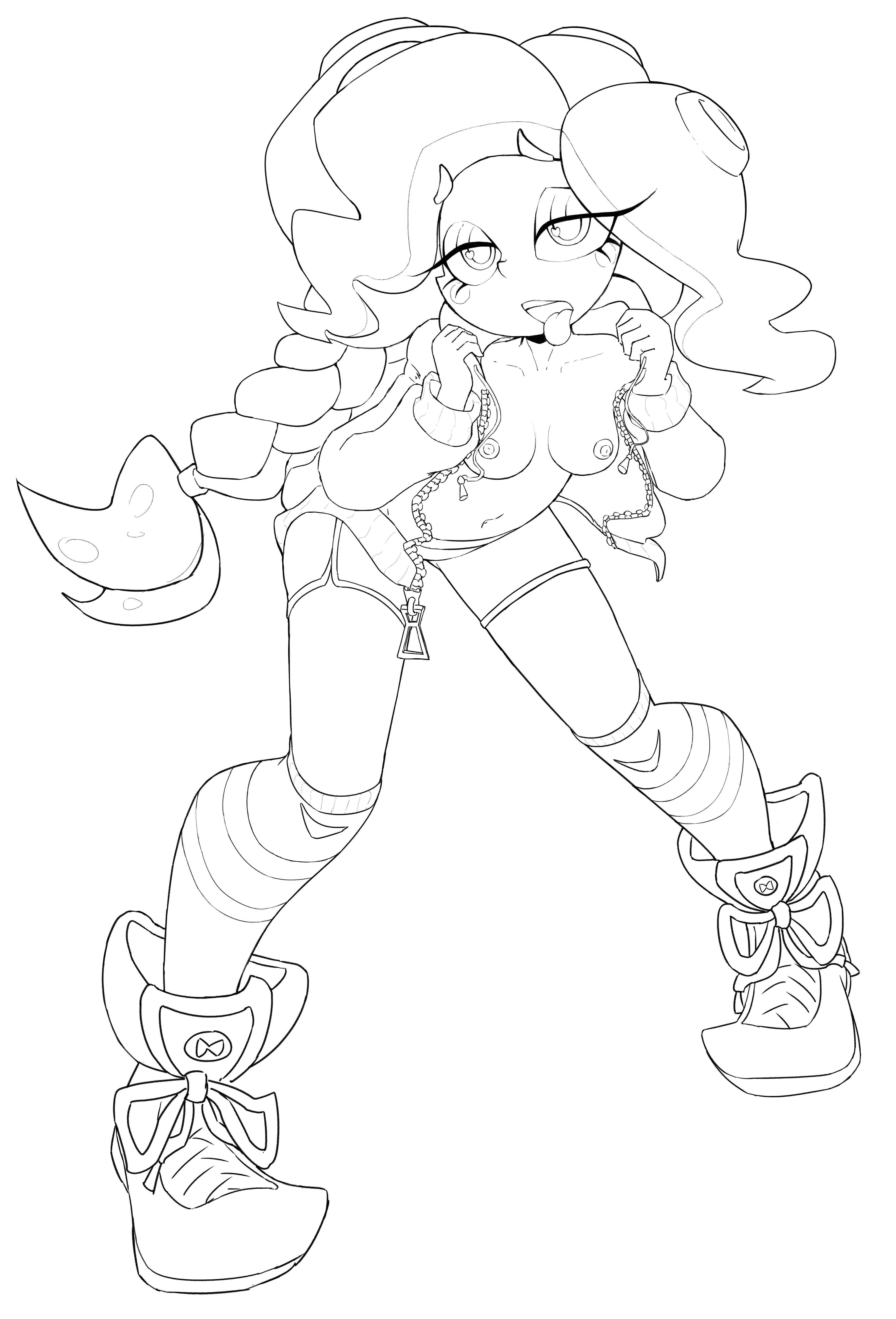 Octoling Lineart posted by gezawatt