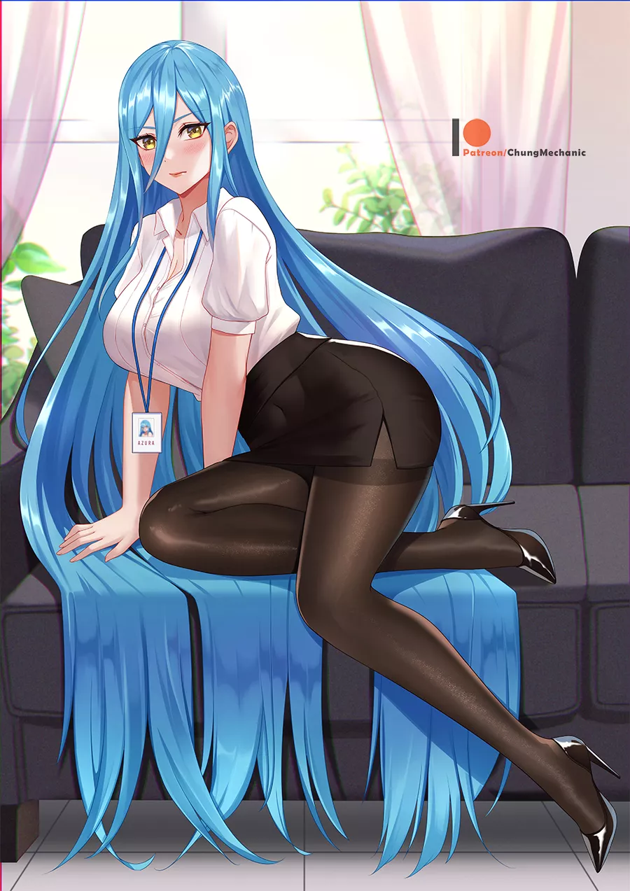 Office Lady Aqua [Fire Emblem] posted by CheetahSperm18