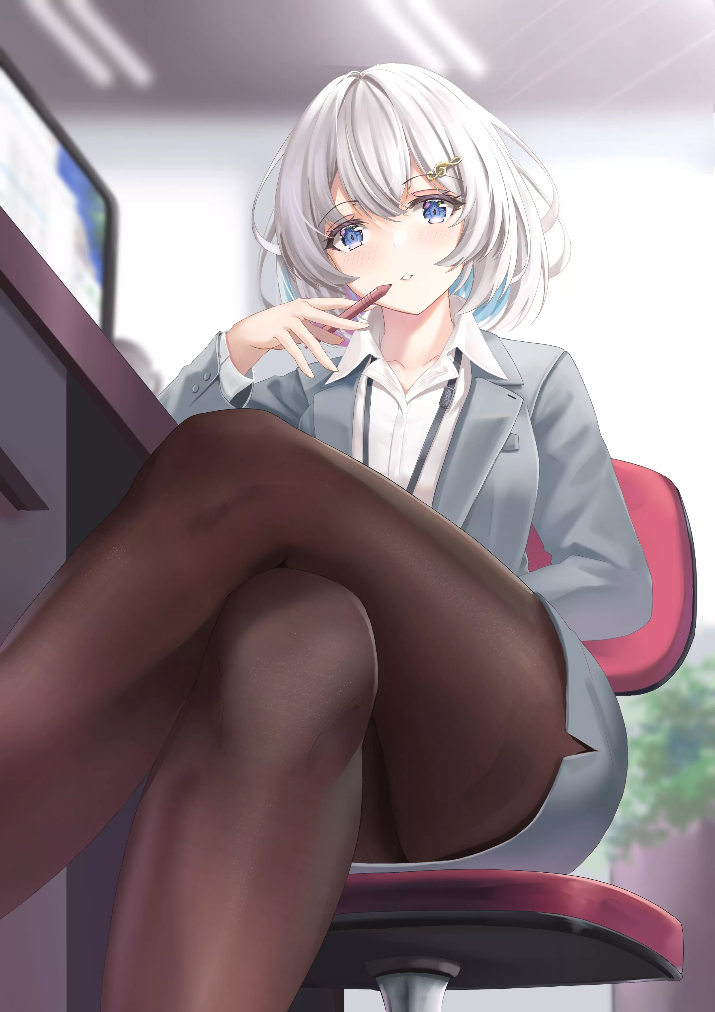 Office Lady Thighs posted by CheetahSperm18