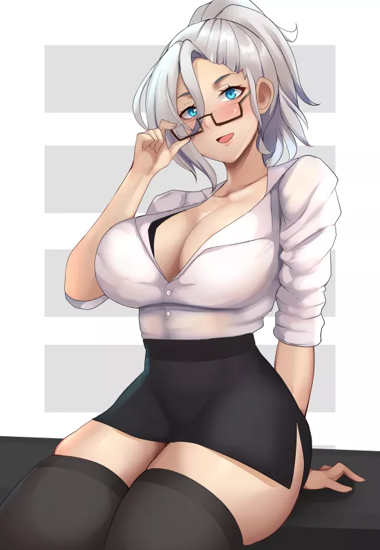 Office Lady Winter (lainart) posted by A_Manatee