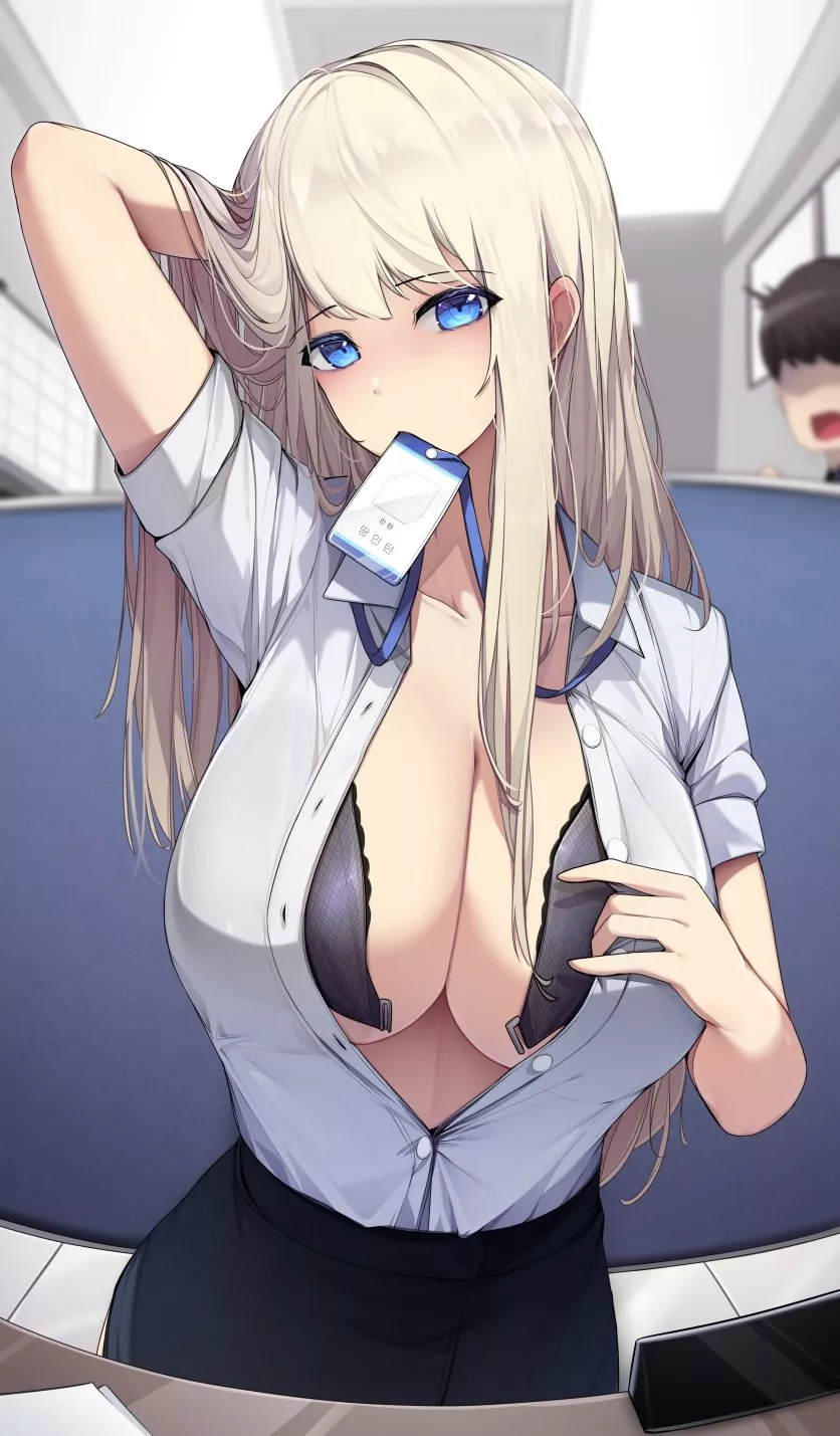 Office Oppai posted by CheetahSperm18