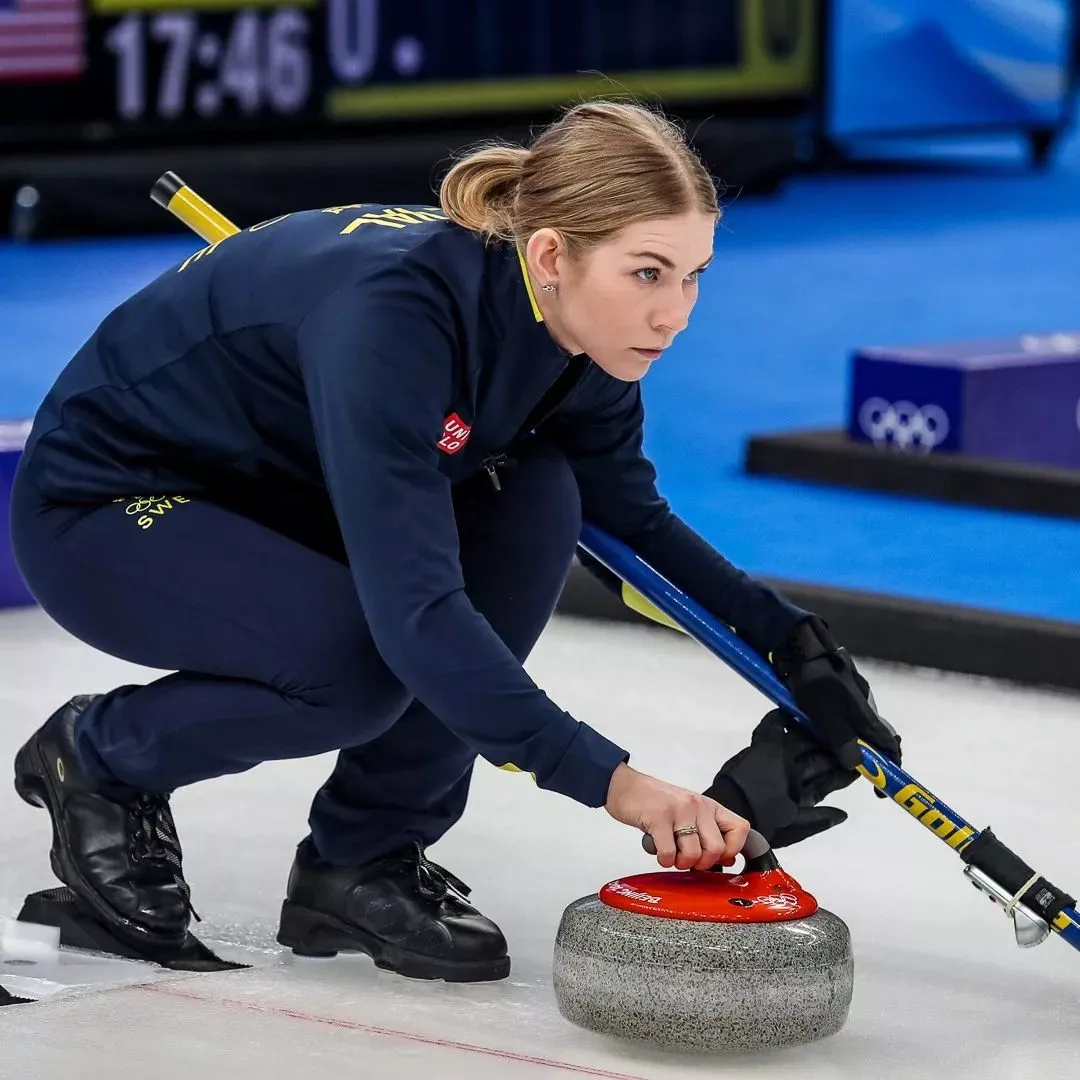 Olympic bronze medal winner (curling), Almida de Val posted by VikingDelights