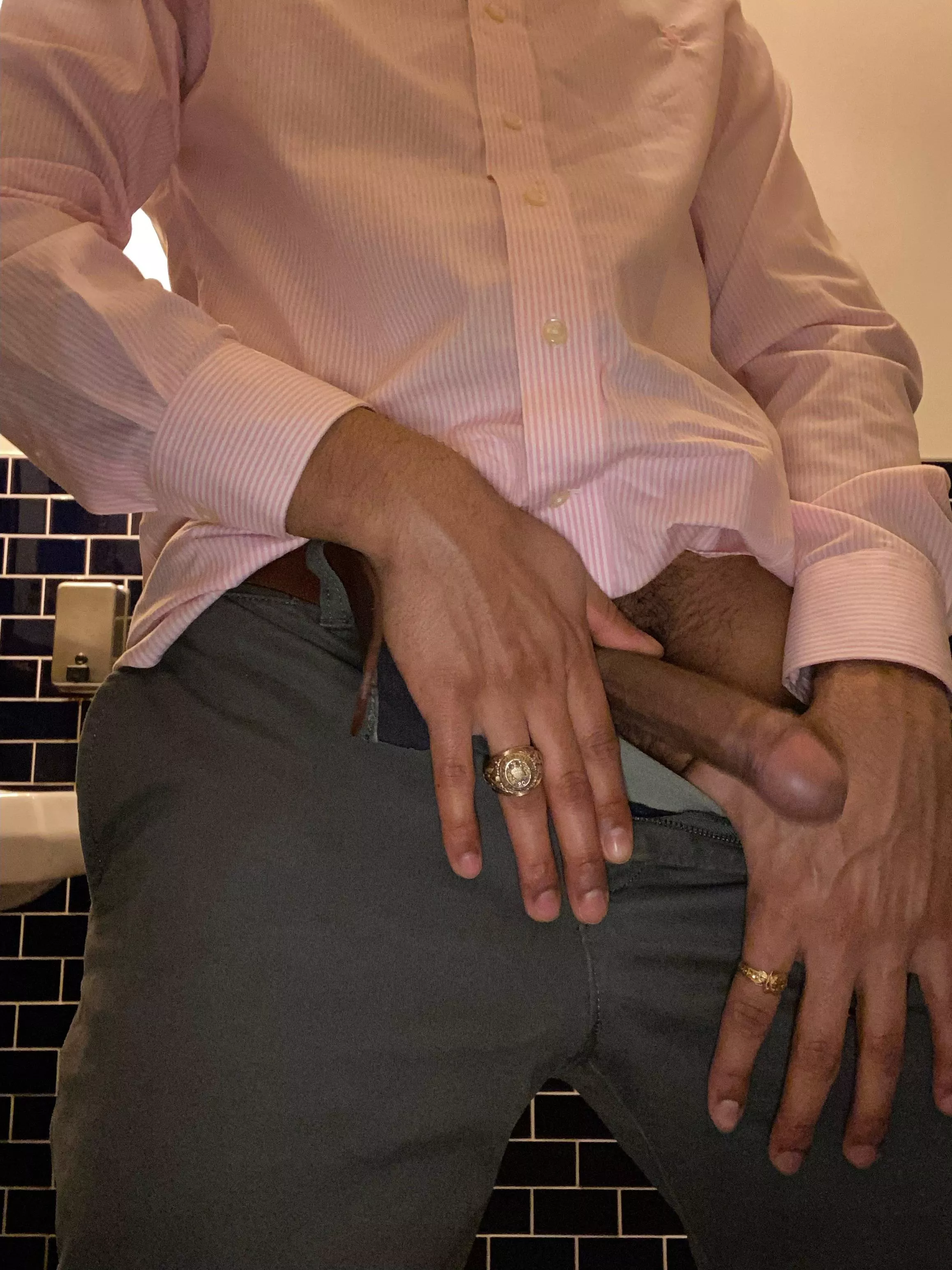 On a date... Had to take a bathroom break... posted by kinkydinkk