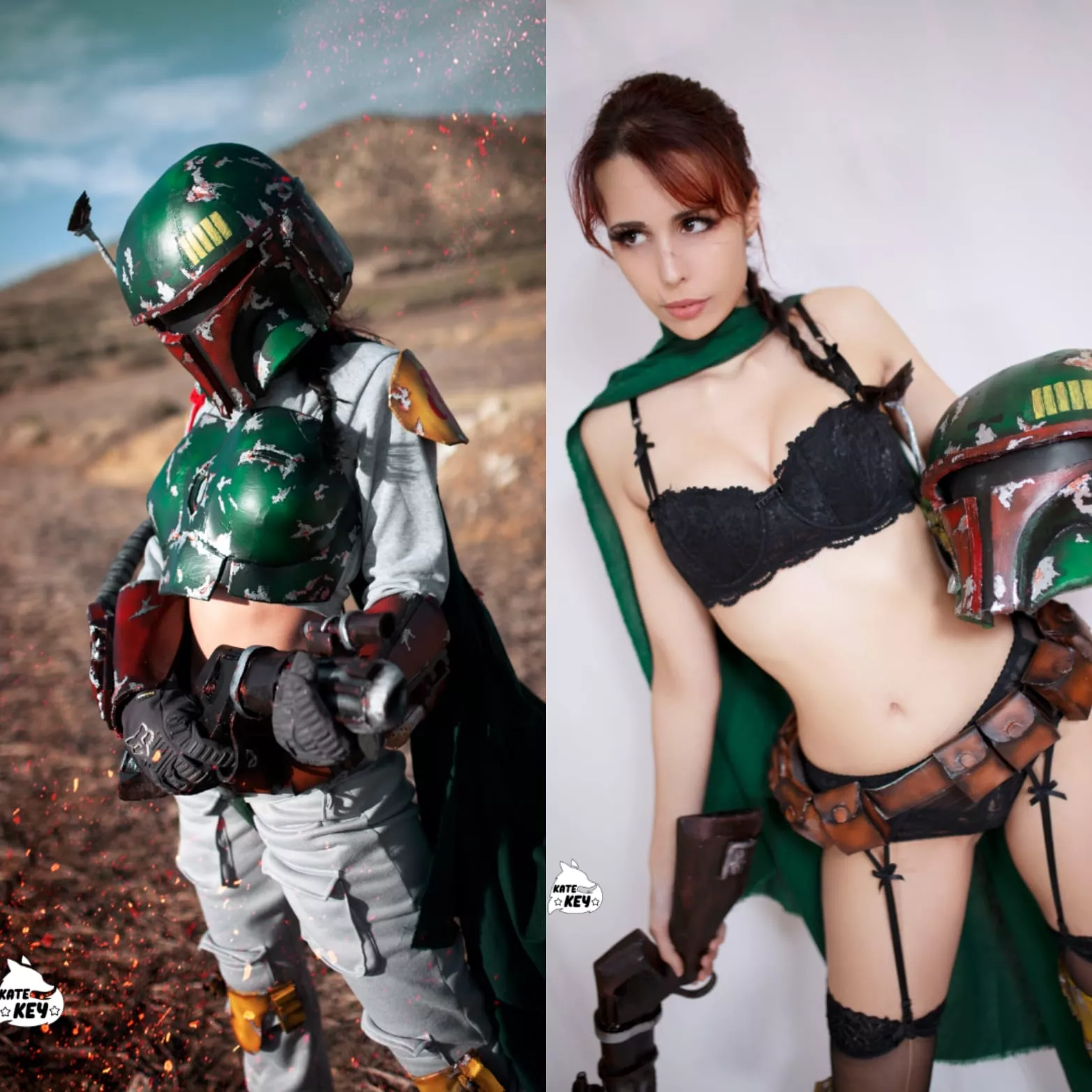 ON// OFF Female Boba Fett cosplay by Kate Key (self) posted by katekeycosplay