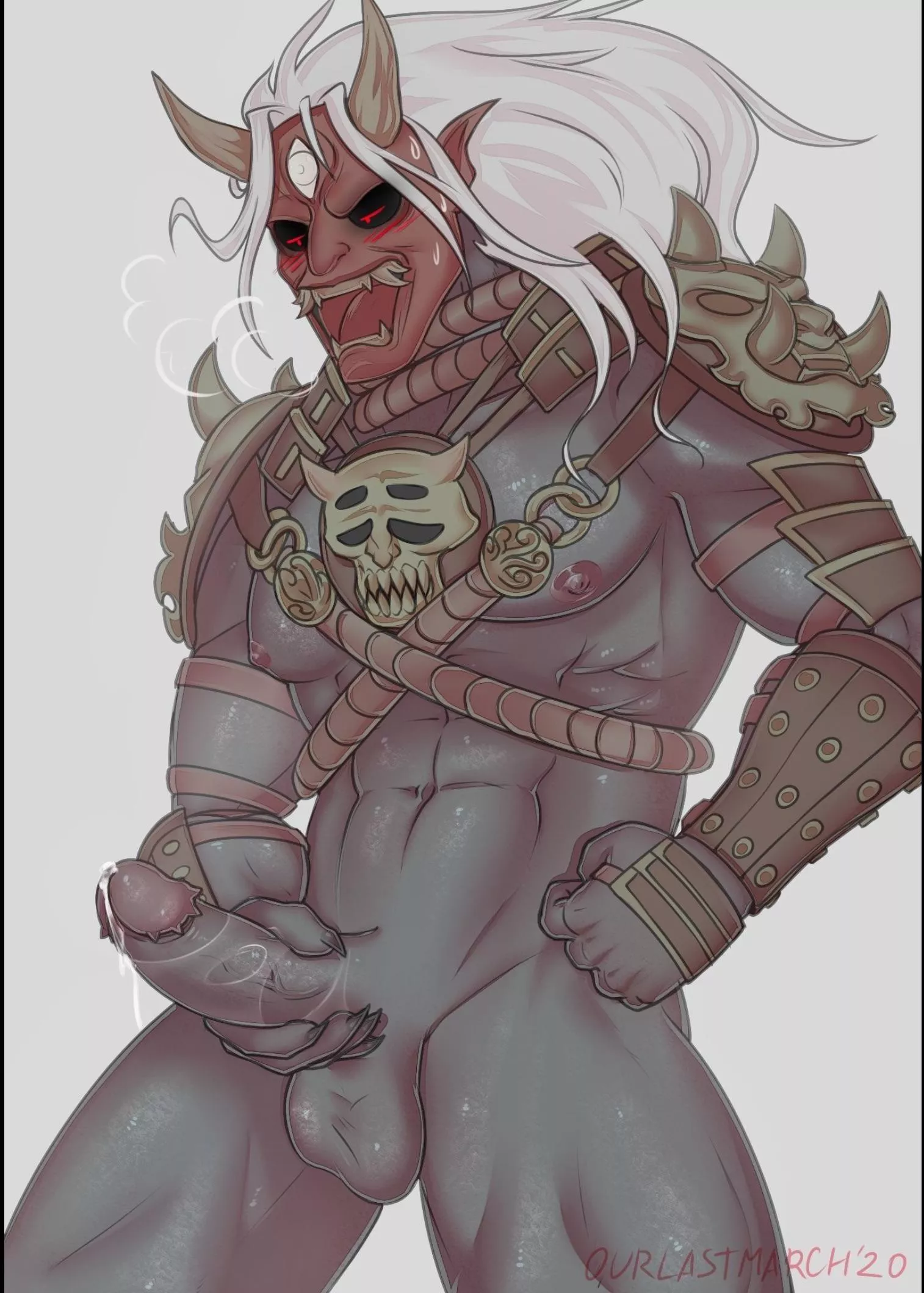 Oni what are you doing?🥵🥵🥵🥵🥵🥵🥵 I don’t know who the artist is btw posted by Logical_Middle_2732