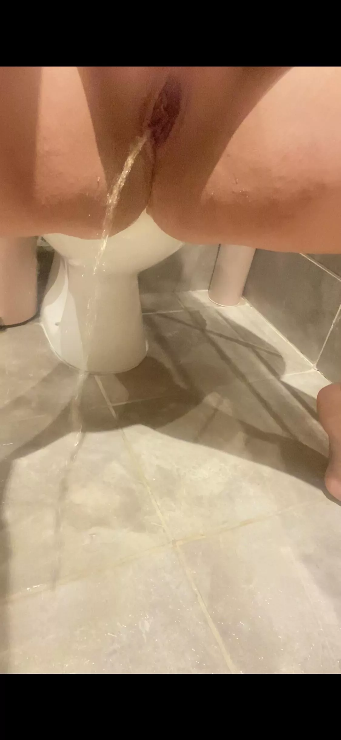 Oops I missed the toilet and made a mess. Who wants to help me clean up? 🤭🤭 posted by Newbie-girl