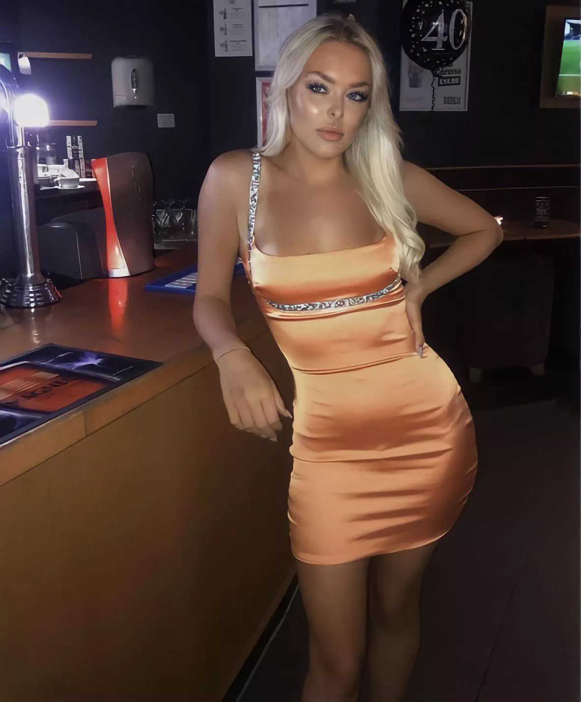 Orange Dress posted by hannah-ceee