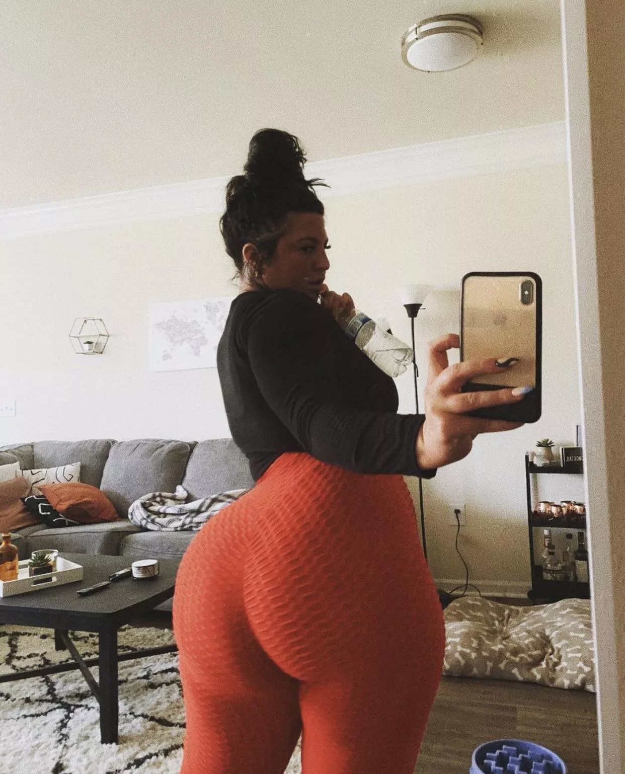 Orange yoga pants posted by 88throwaway44