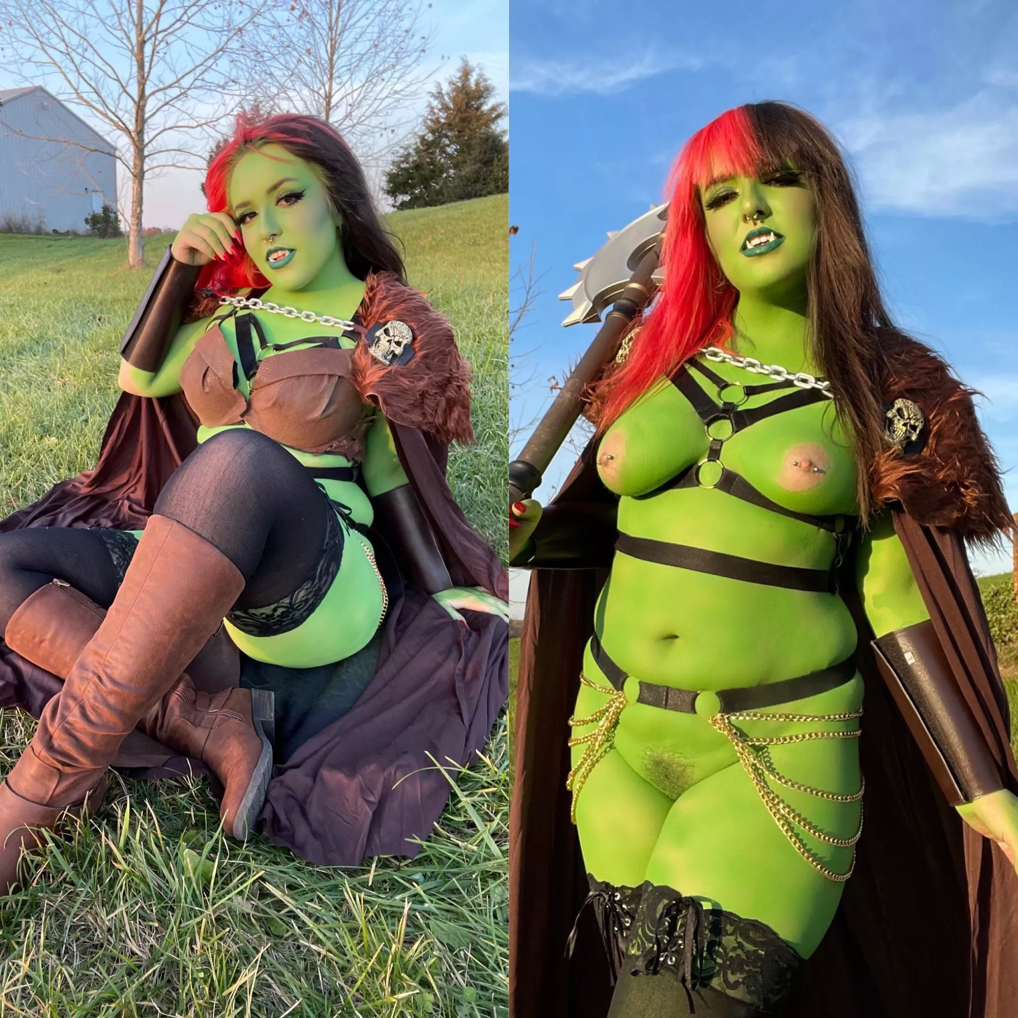 Orc warrior by gummyghostgirl posted by Gummyghostgirl