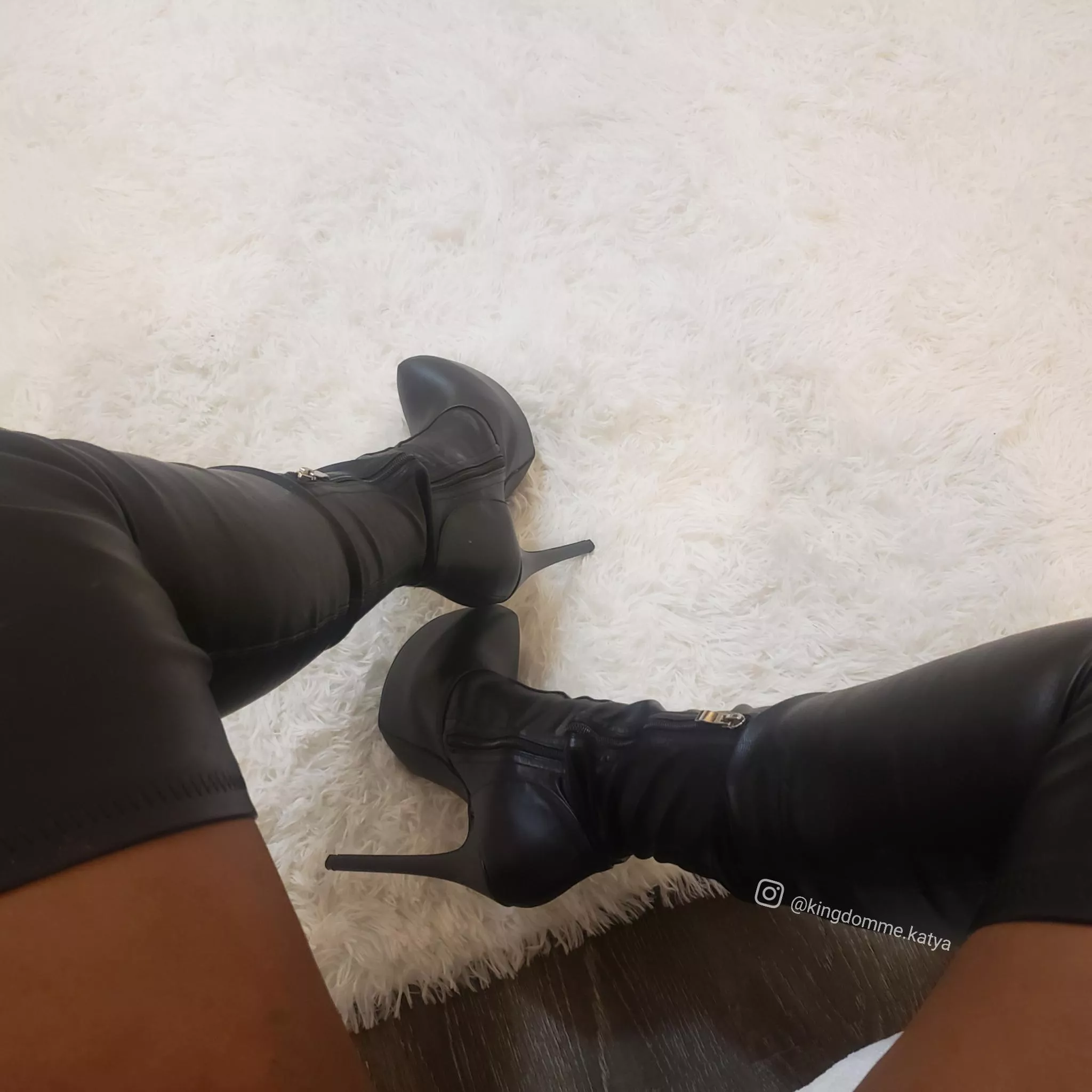 OTK leather platform boots! posted by kingpinkatya