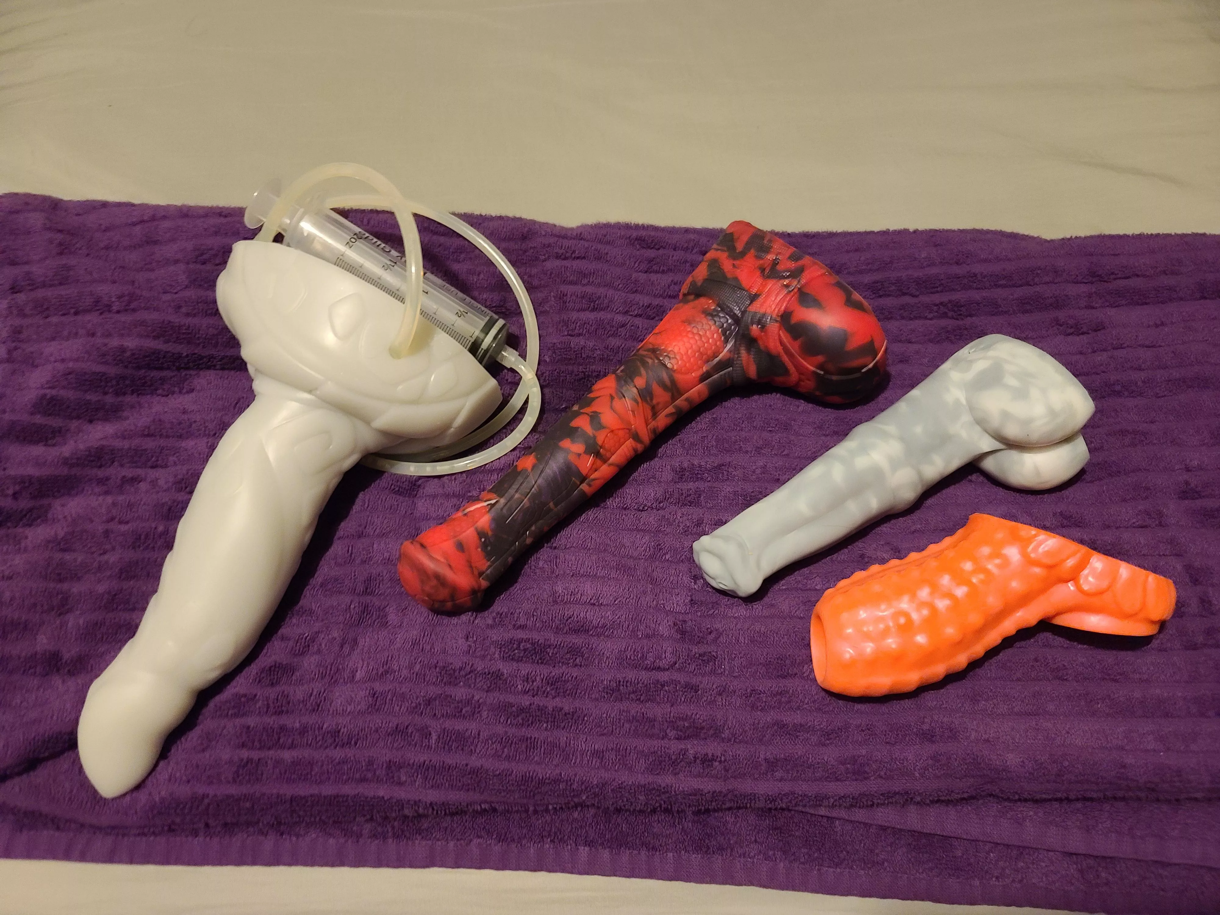 Our bad dragon toys so far. Have to say the pink and black is my favorite posted by MsShy25