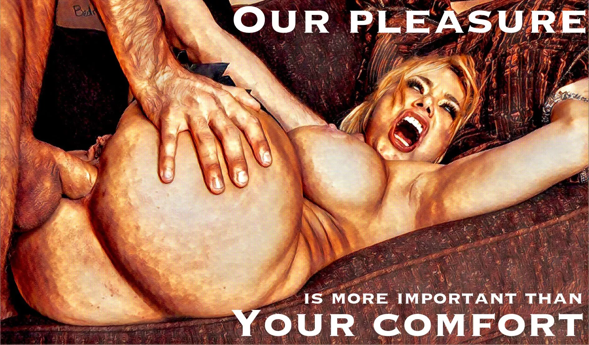 Our pleasure is more important than your comfort posted by DeptOfPropoganda