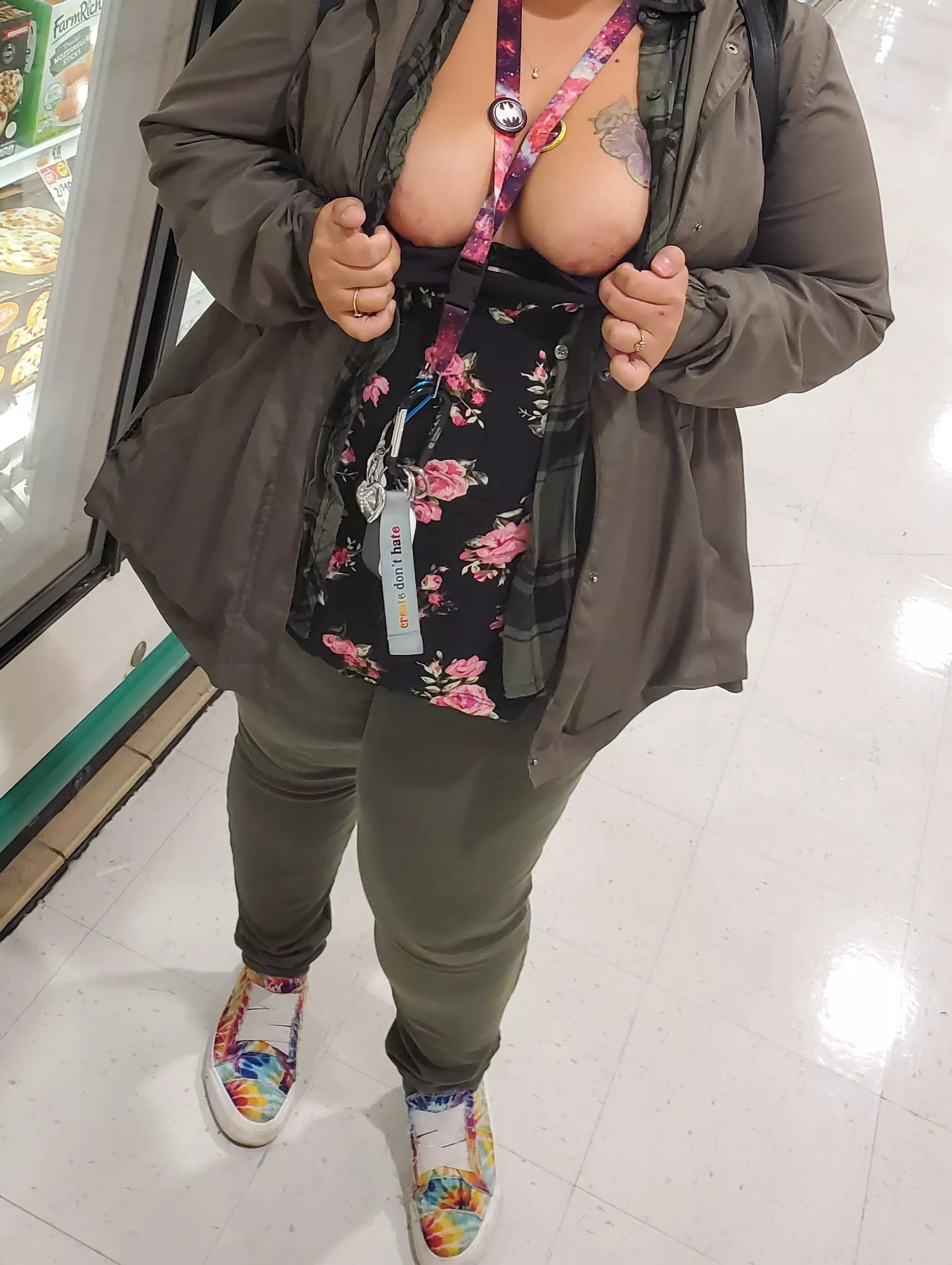 Out at the store showing off! posted by reddit_couple750