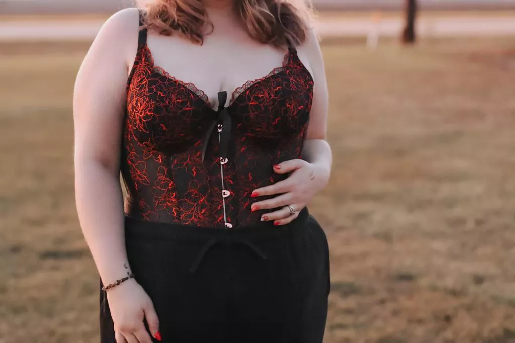 Outdoors in my corset in the Midwest…it was soooo cold posted by RynWoods