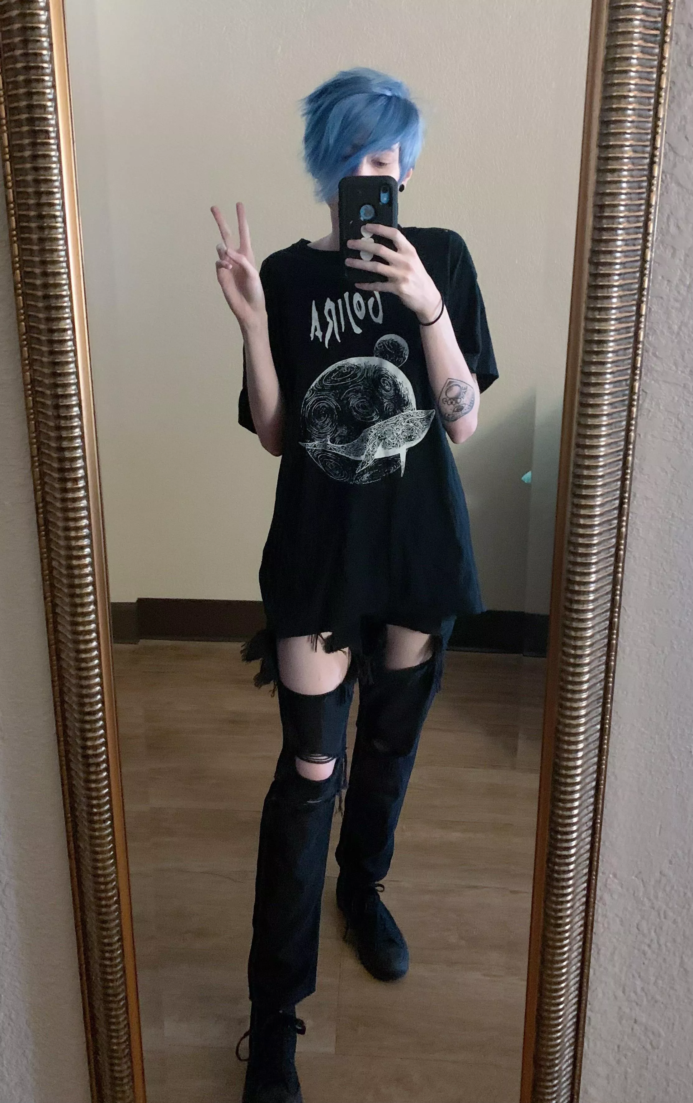 Outfit for gojira🤘ya boi been moshin a lot this week lmao posted by dejectedwraith