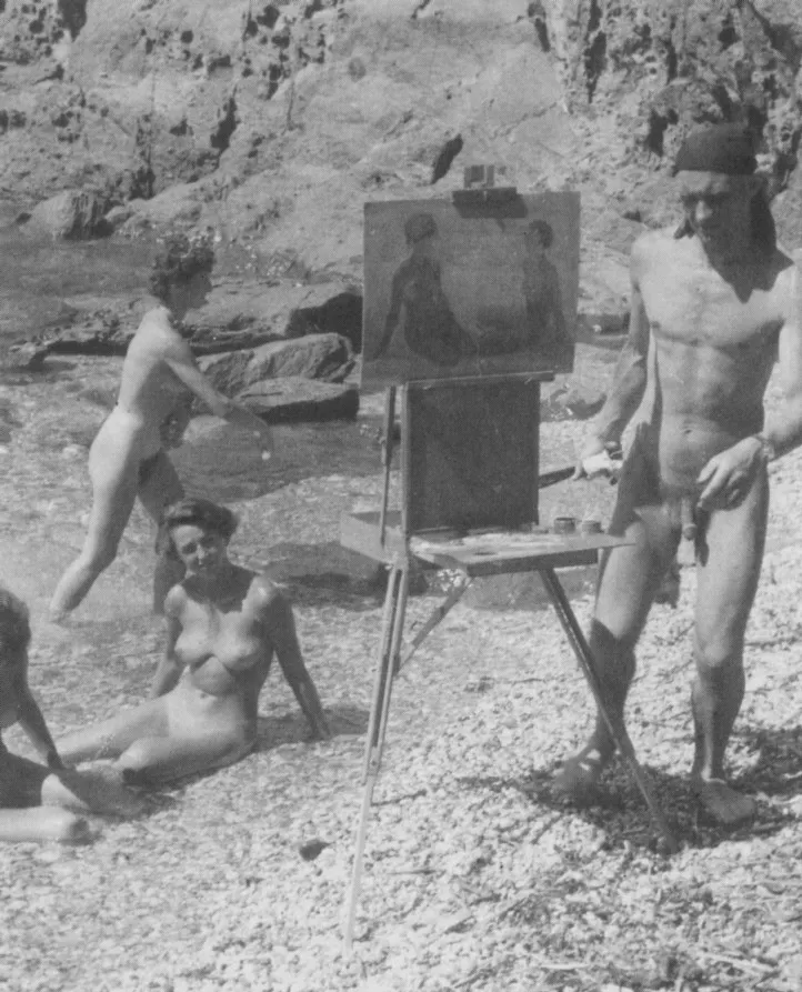 Painter and his models posted by NaturistPictures