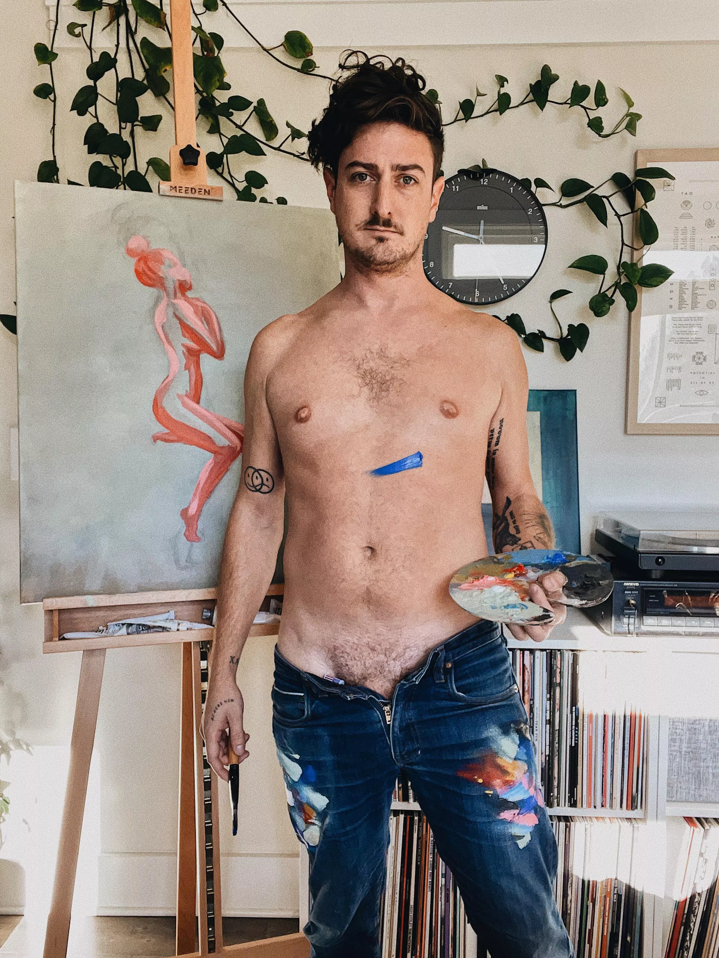 painting nude portraits would be more fun in person though posted by plantdaddynextdoor