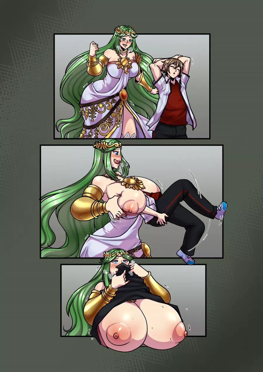 Palutena Breast Vore [BREAST VORE] [SAME SIZE] posted by I_DM_Random_People