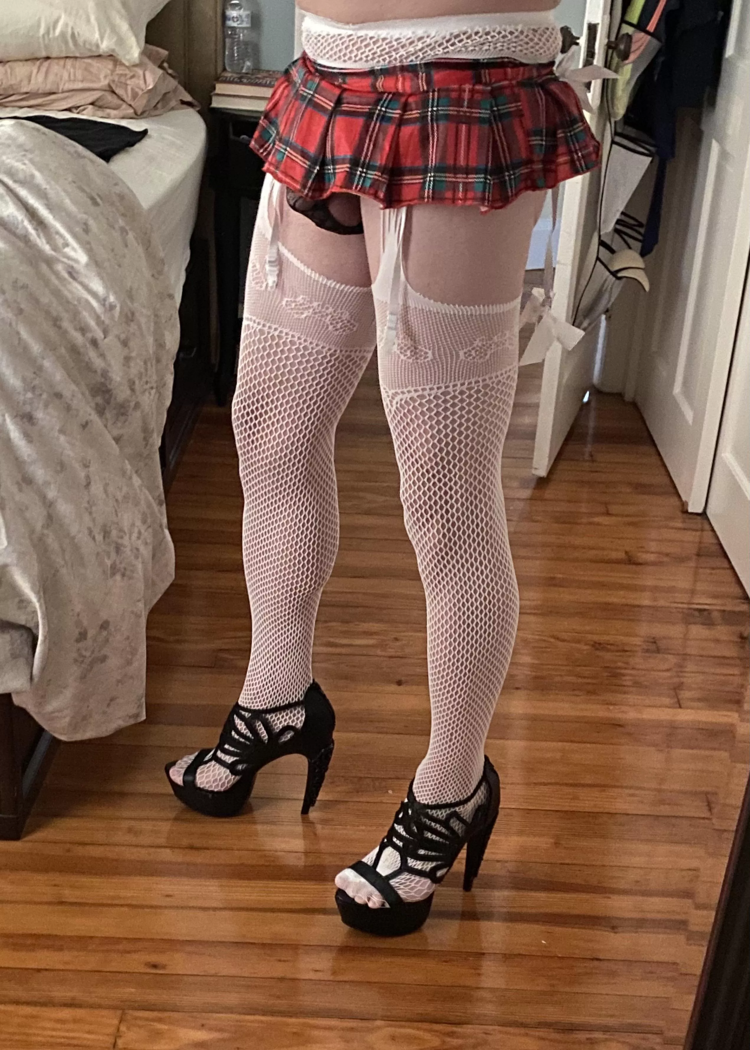 Panties under my short skirt posted by pinksheetpusher