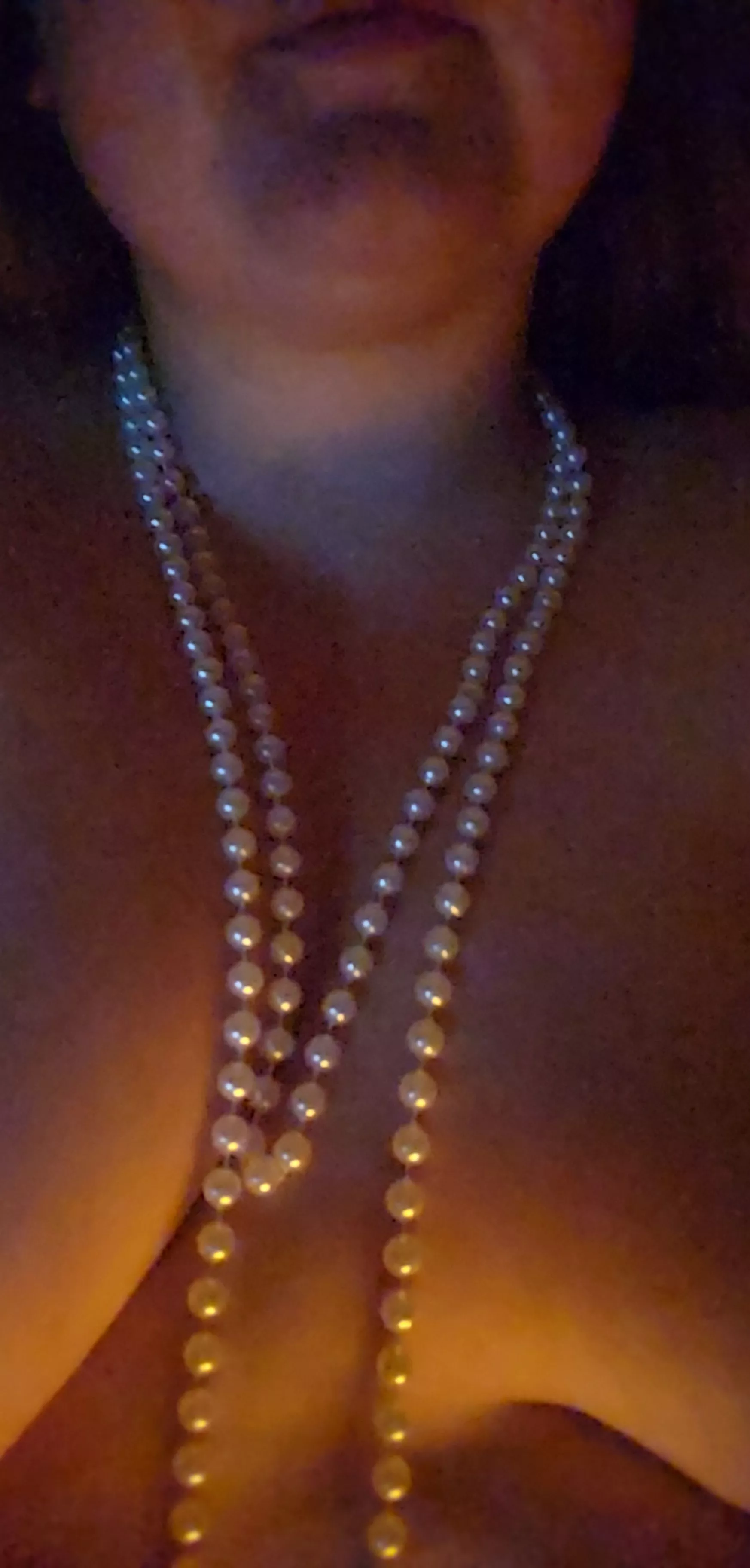 Pearl necklace anyone?? 😉😅 posted by redwithfreckles23