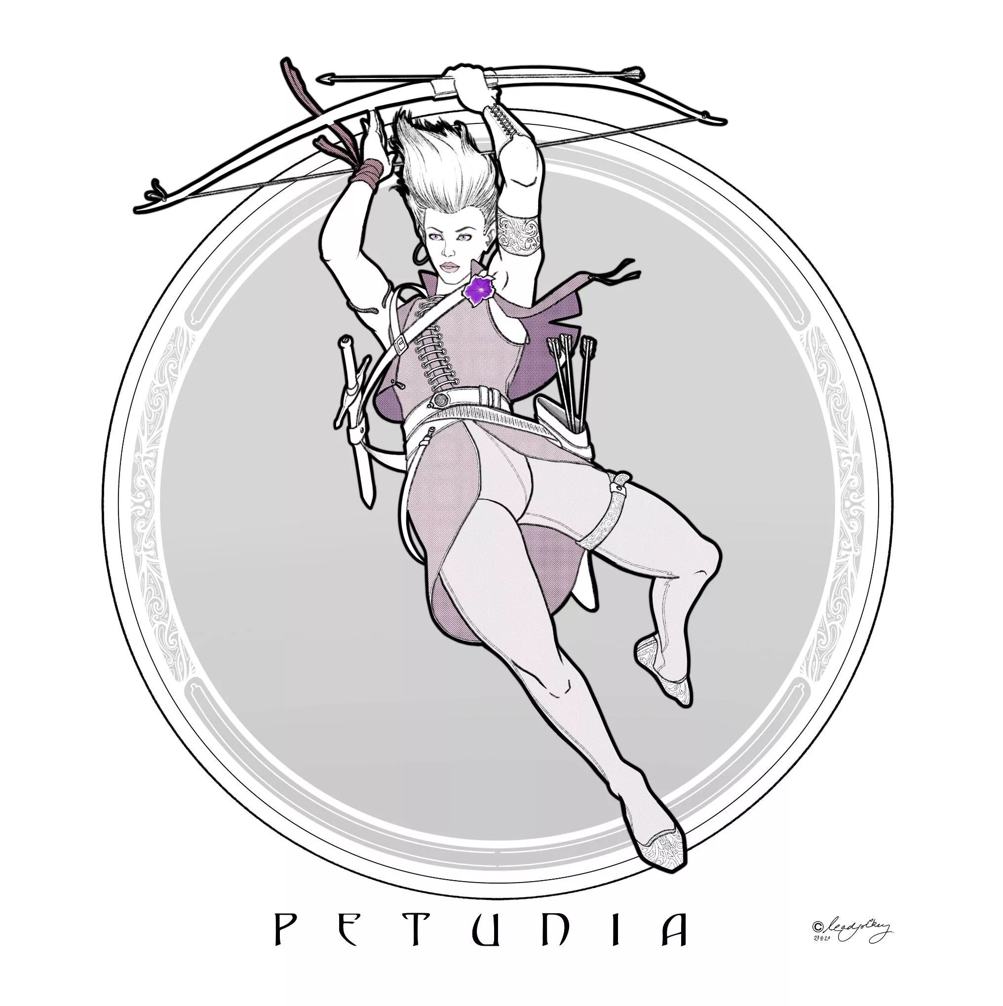 ‘Petunia’, Me, Digital, 2020 posted by Leadjockey