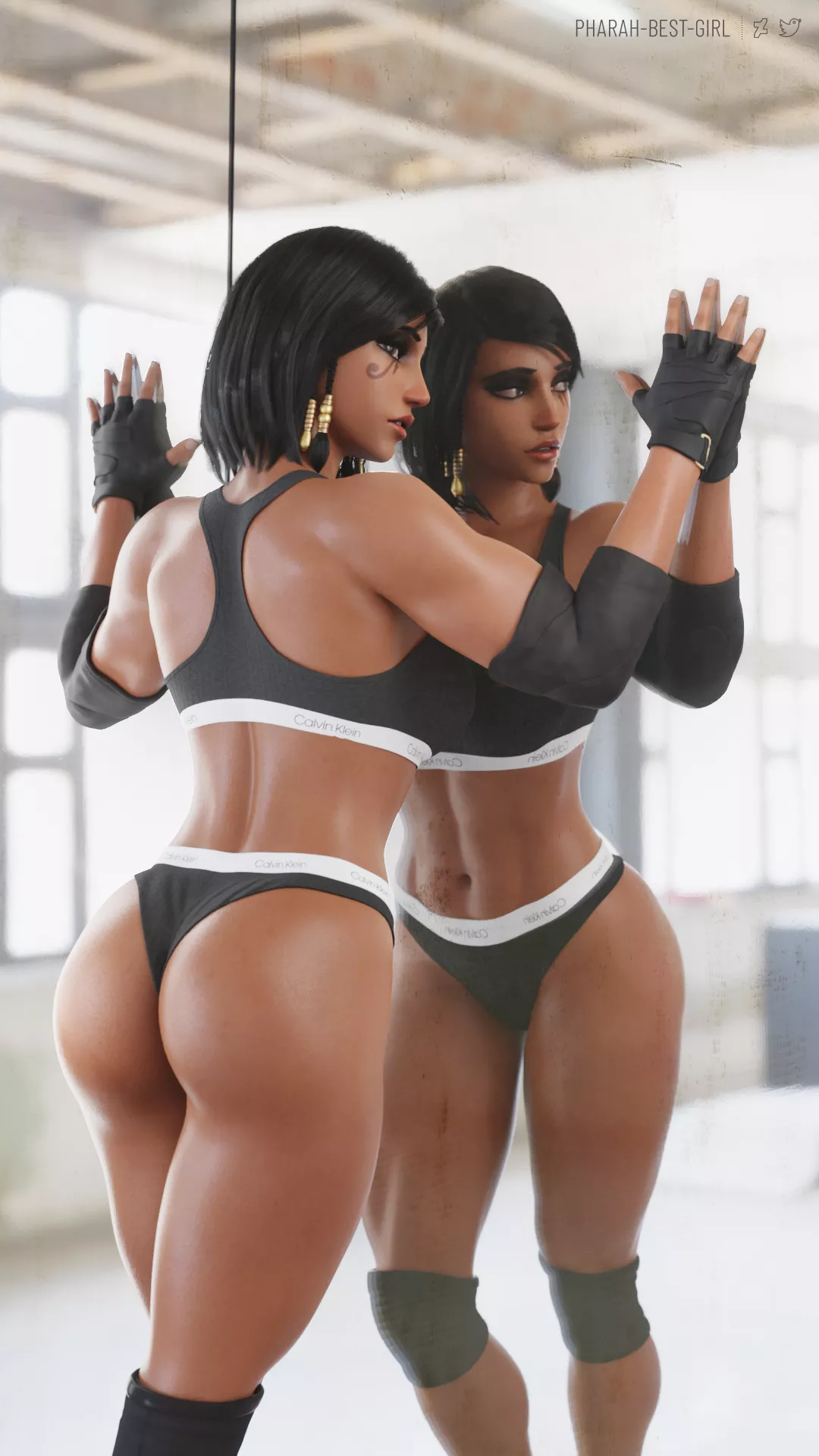 Pharah showing off that muscular body (pharah-best-girl) posted by pharah-best-girl