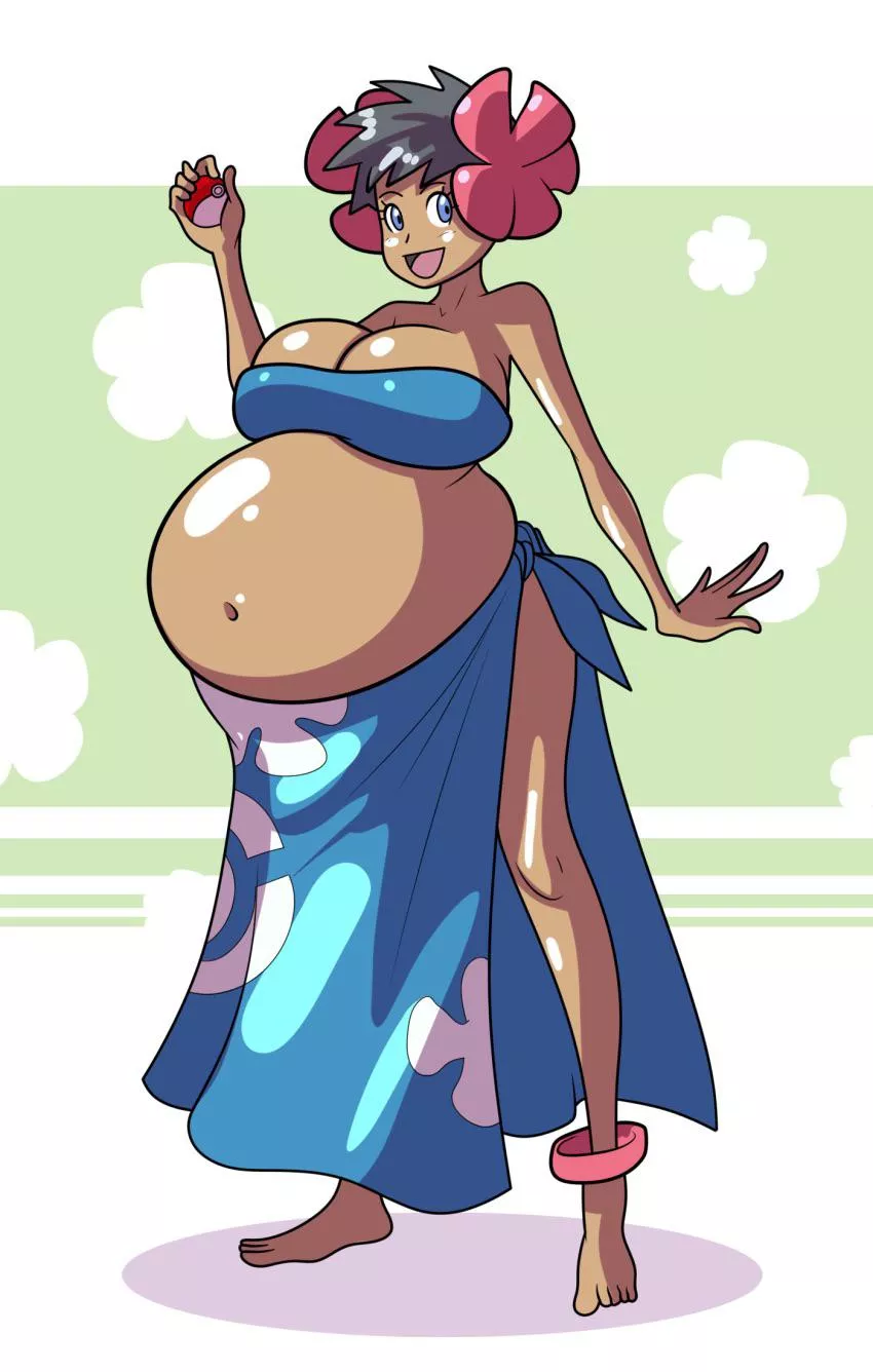 Phoebe’s Belly And Bust Are Engorged From Pregnancy - [Axel-Rosered] posted by The10Cummandments