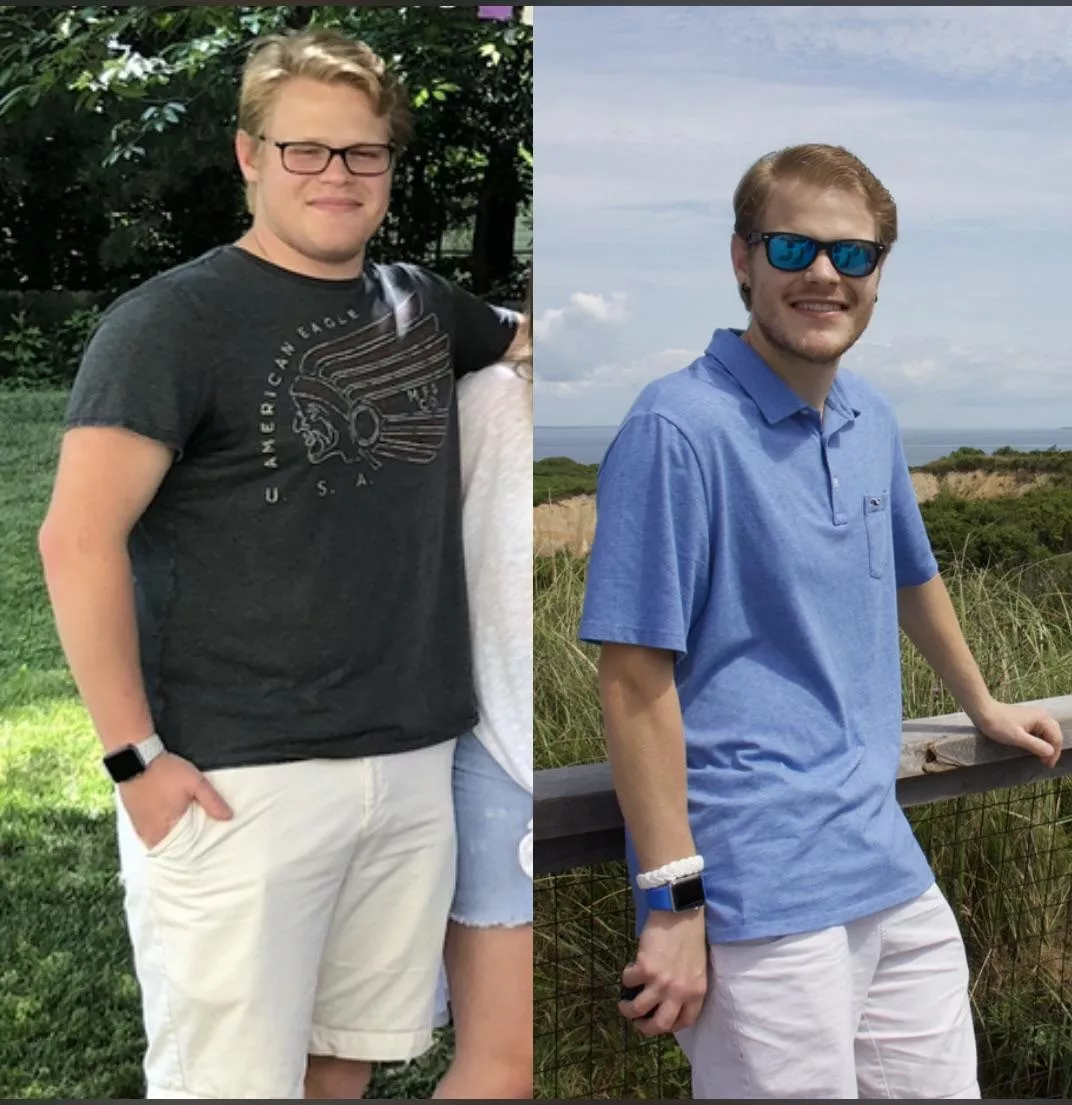 Photo on the left was taken three years ago, the right about 2 weeks ago. Never in my life have I ever been more determined to accomplish something—about a 70 lb difference posted by that-nerd