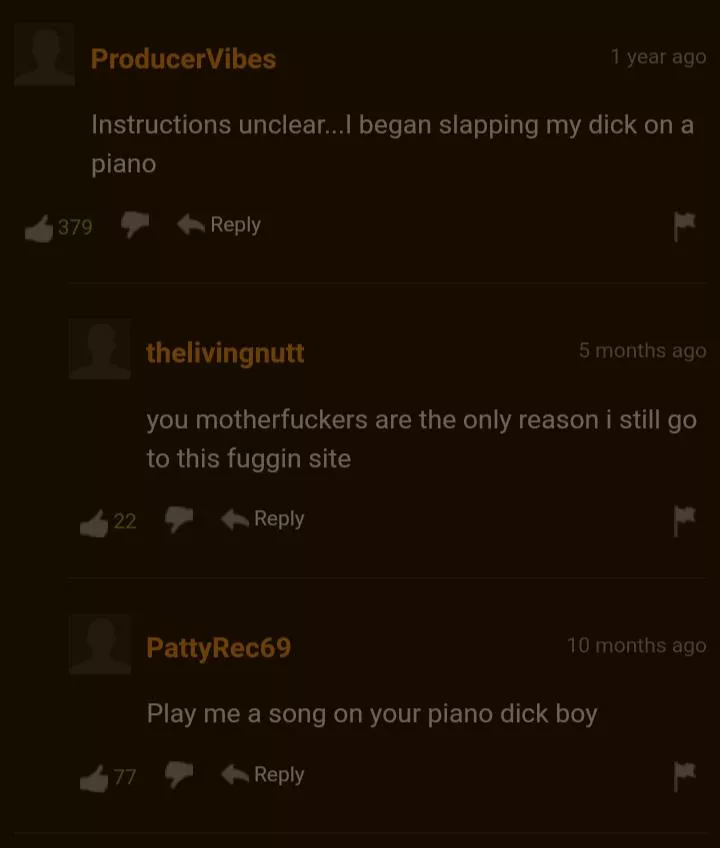 Piano dick man posted by SovietBoulders