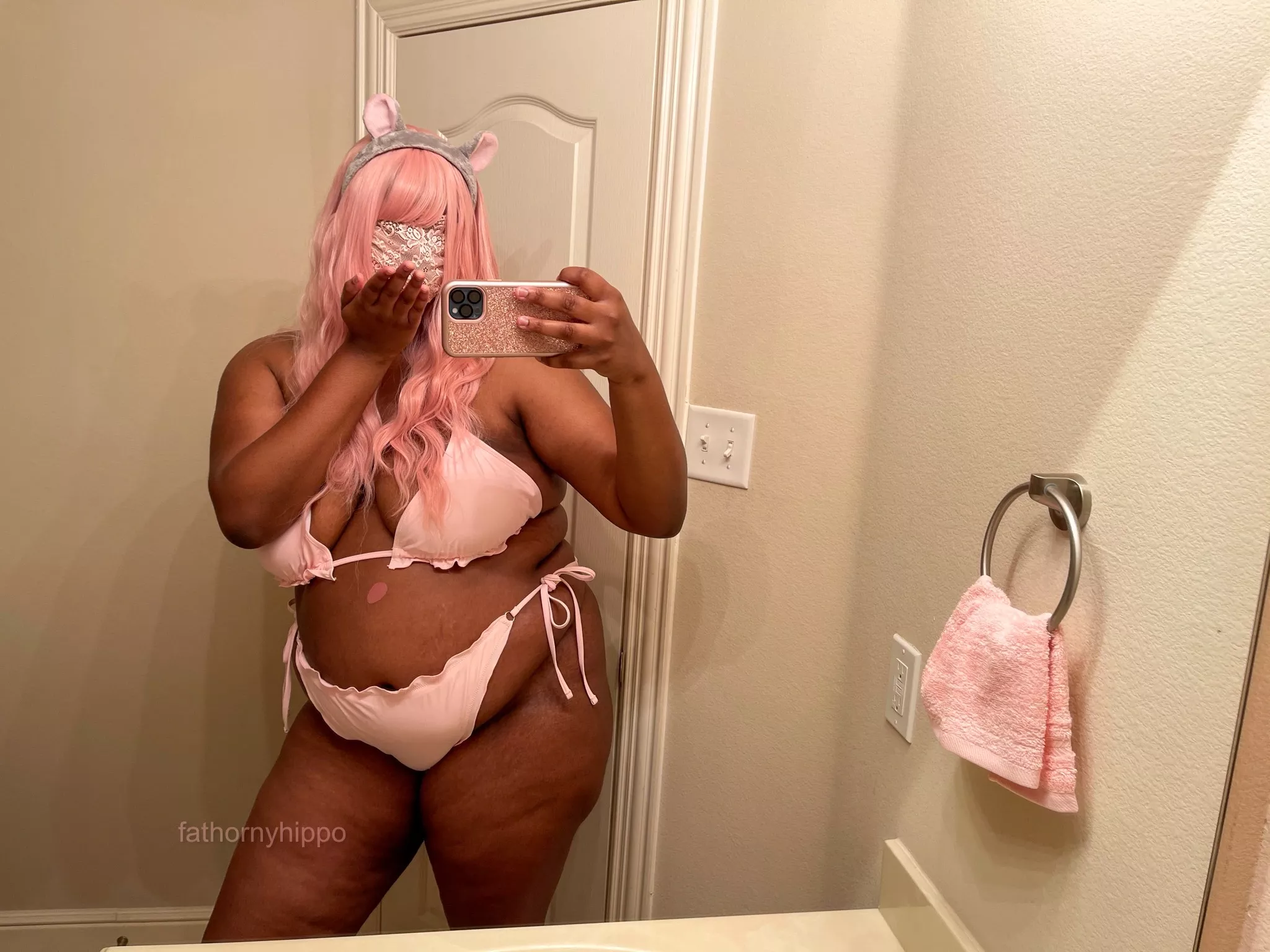 pink bikinis make me happy! posted by fathornyhippo