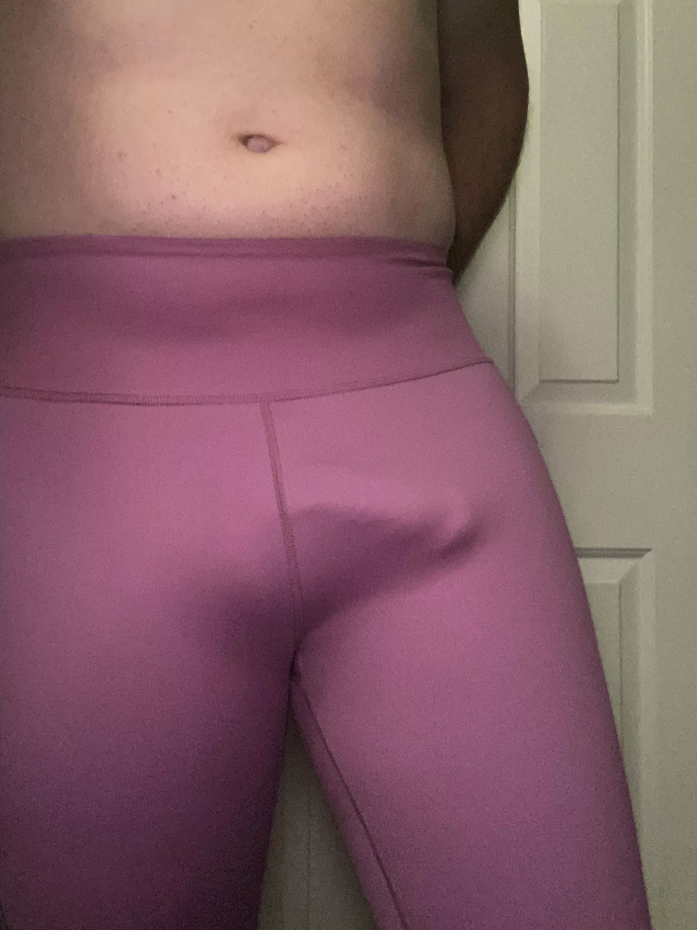 Pink leggings don’t leave much to the imagination. posted by Just_for_fun89