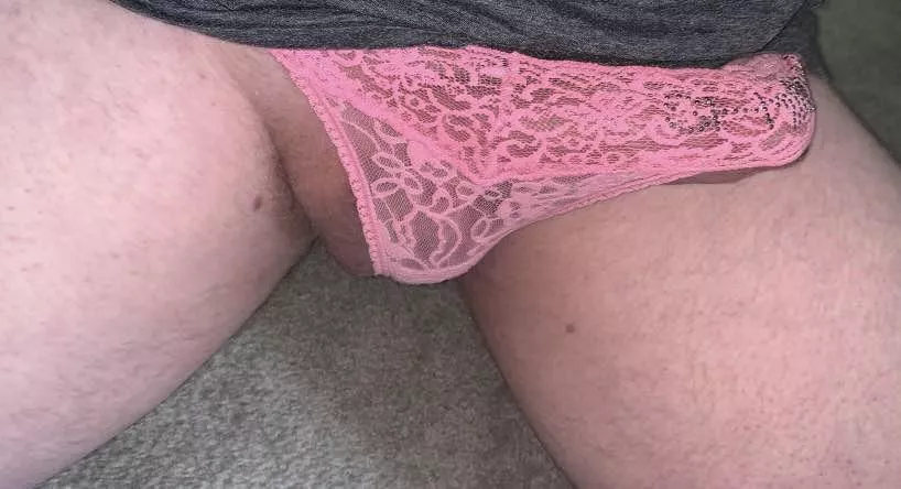 Pink panty bulge…love hearing from all you sexy people posted by pantiedman420