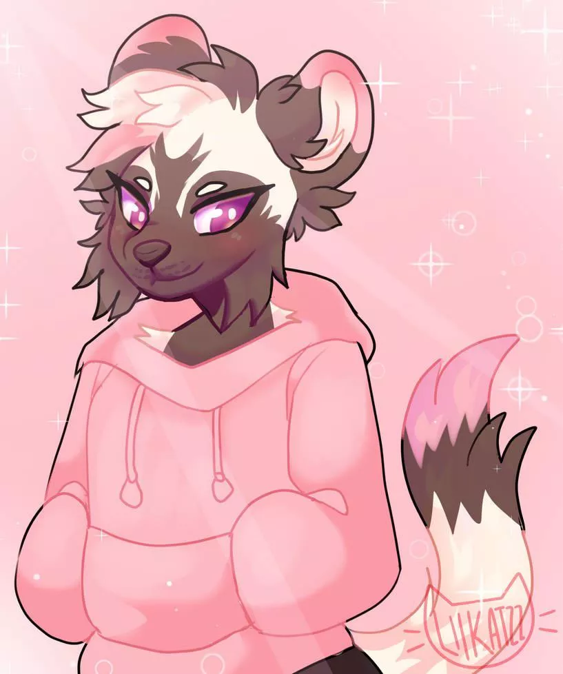 Pink sweater vibes (art by lilkatzz on twitter) posted by Mirko2000xD